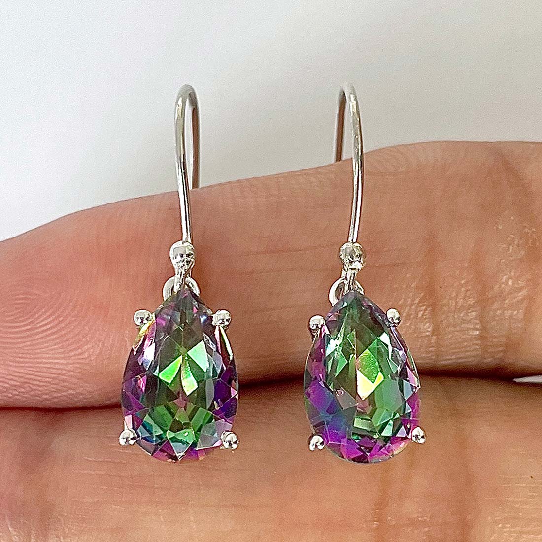 Mystic Topaz Earring-(MST-RDE-870)