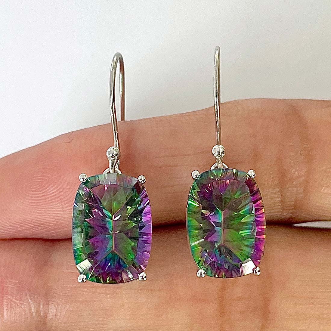 Mystic Topaz Earring-(MST-RDE-978)