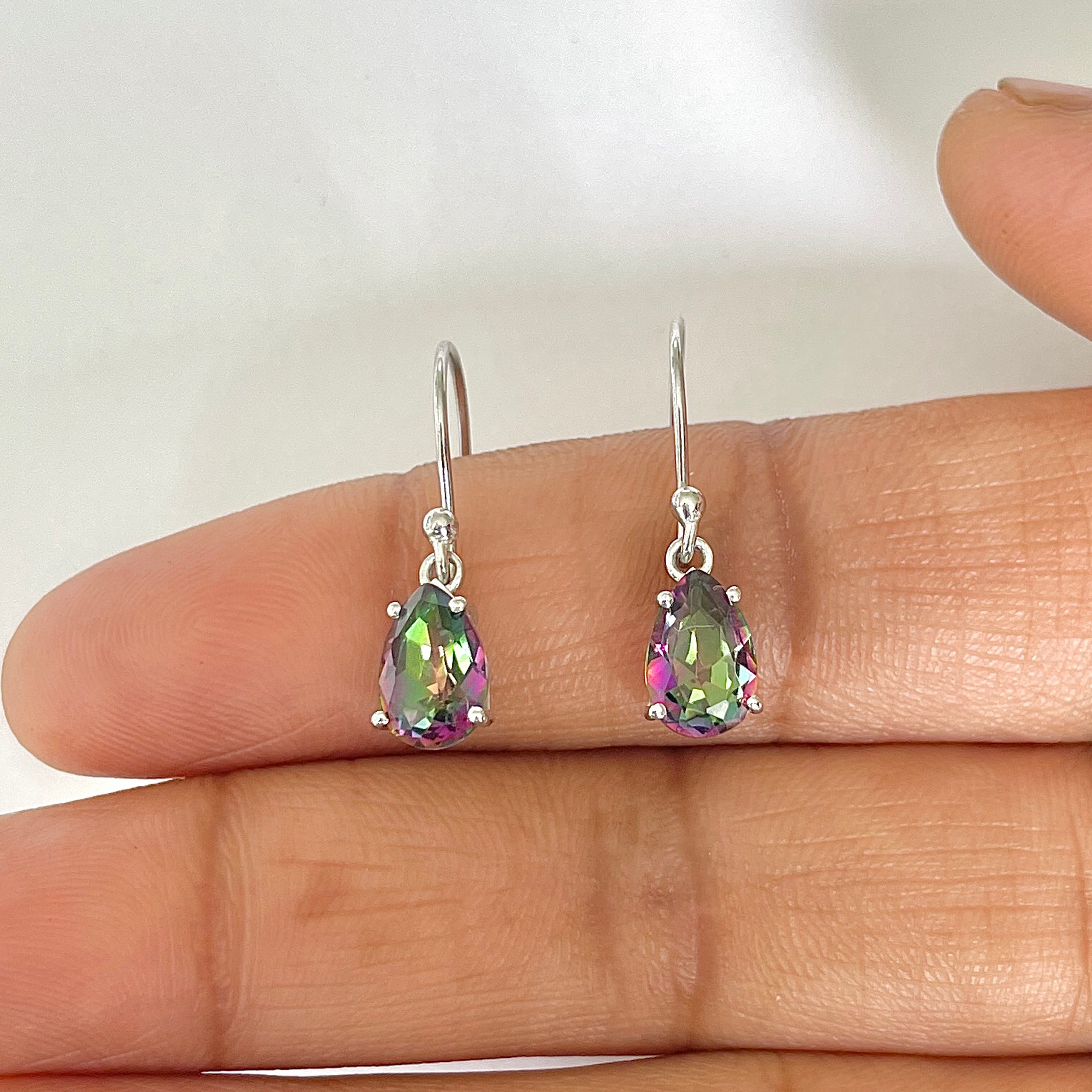 Mystic Topaz Earring-(MST-RDE-980)