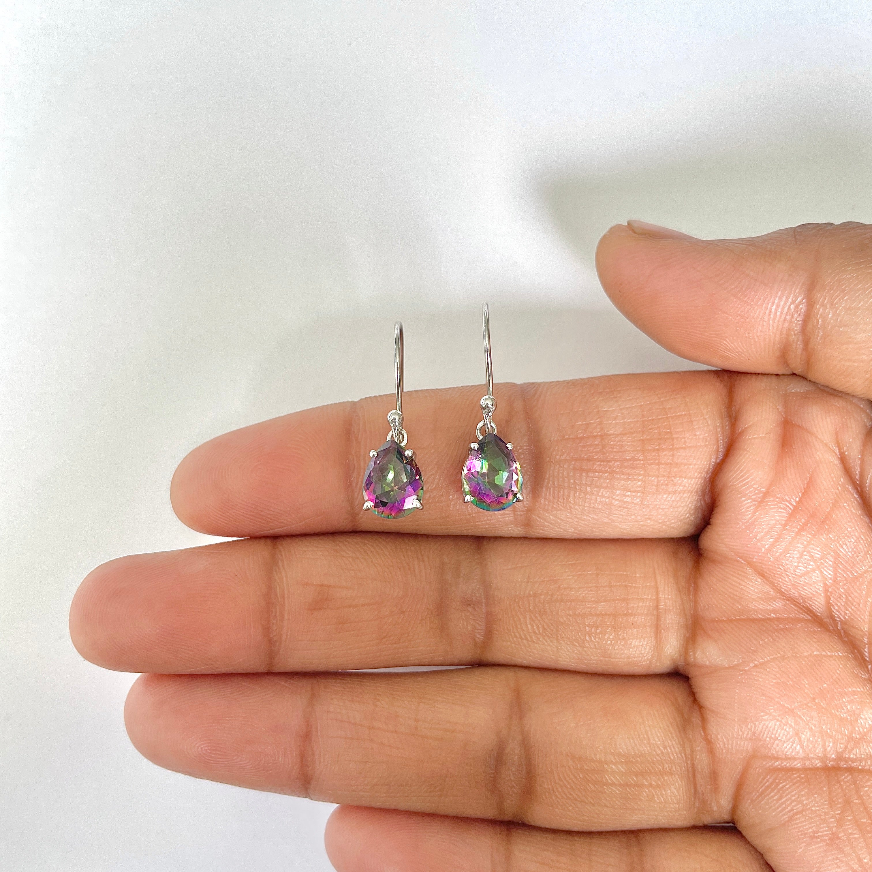 Mystic Topaz Earring-(MST-RDE-981)