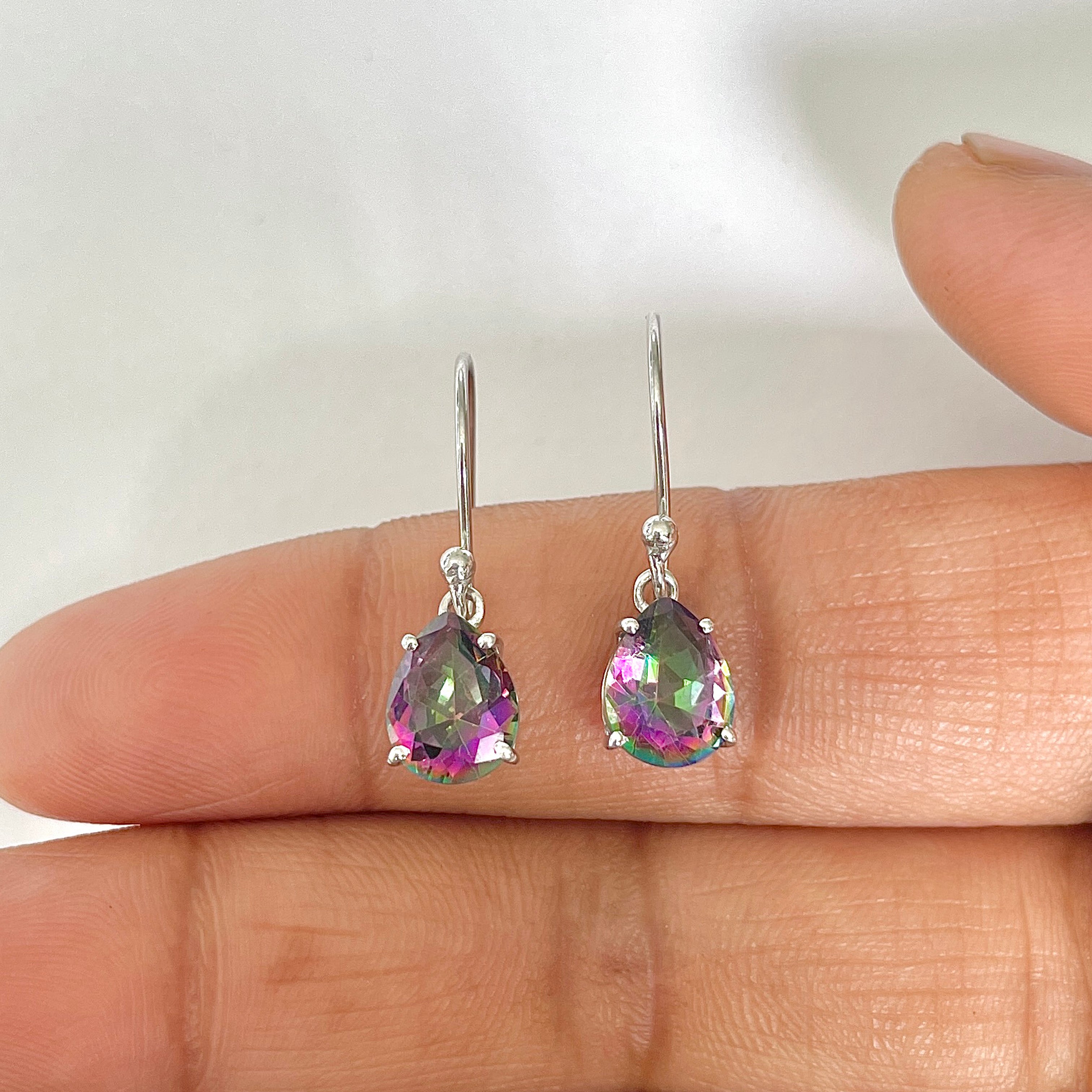 Mystic Topaz Earring-(MST-RDE-981)