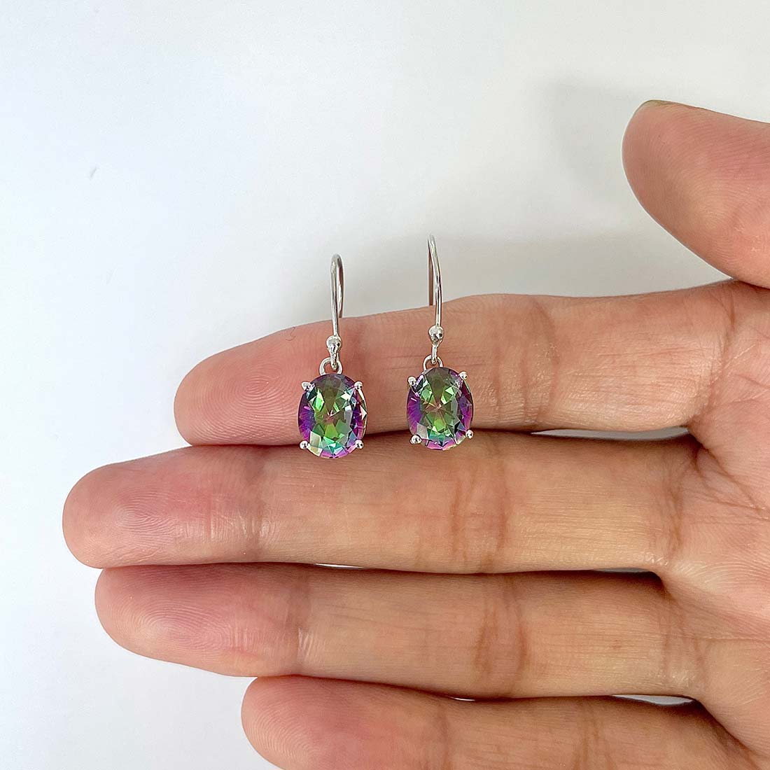 Mystic Topaz Earring-(MST-RDE-982)