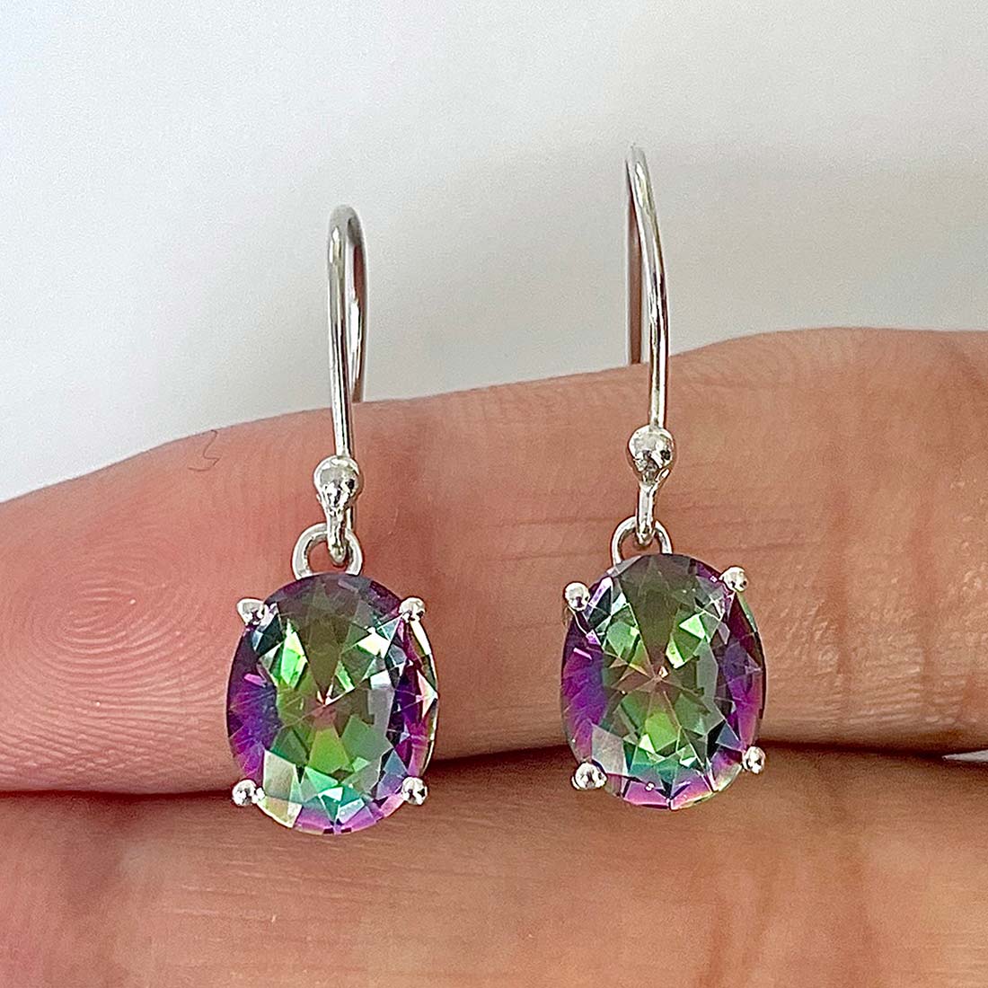 Mystic Topaz Earring-(MST-RDE-982)