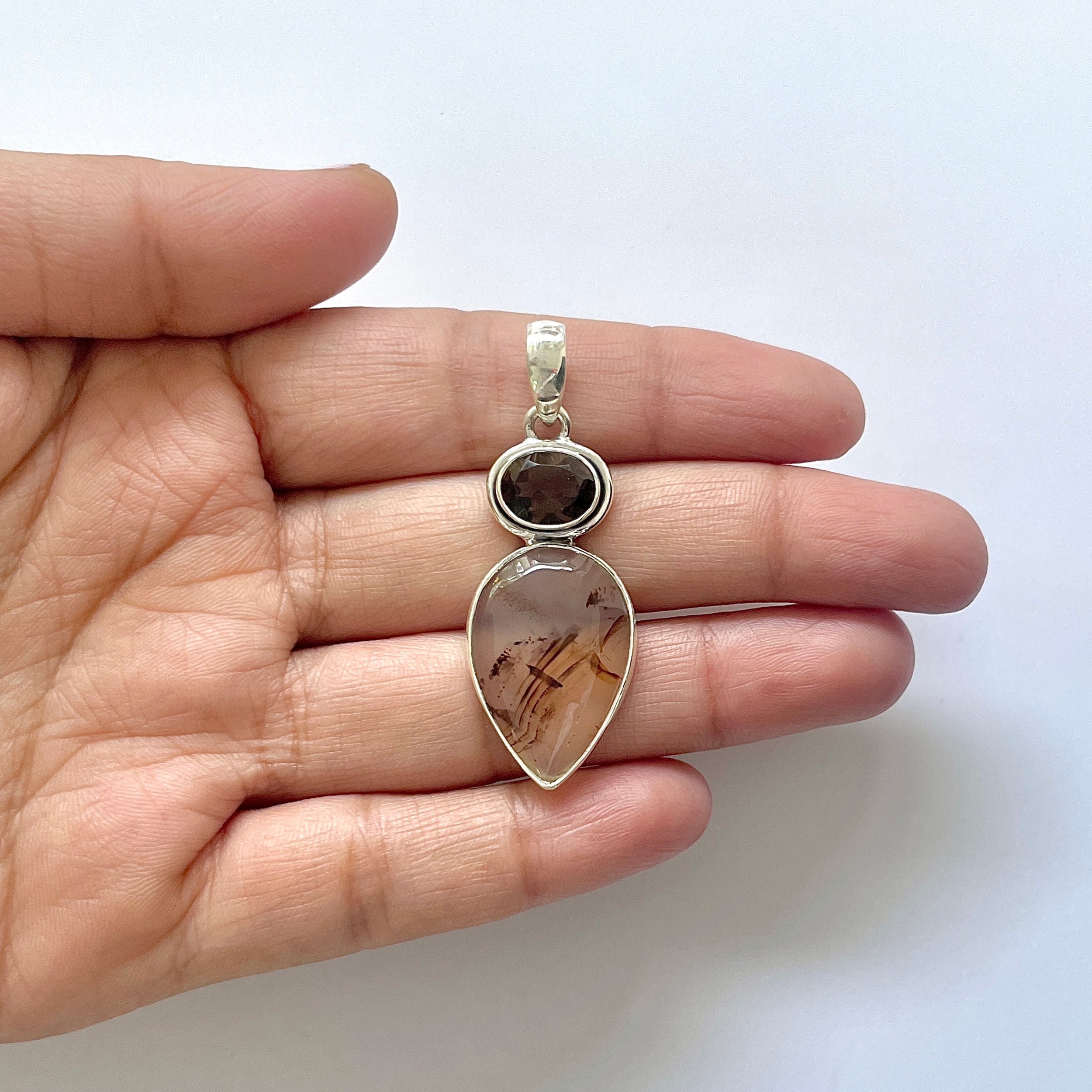 Montana Agate Pendant-(MTA-1-1)