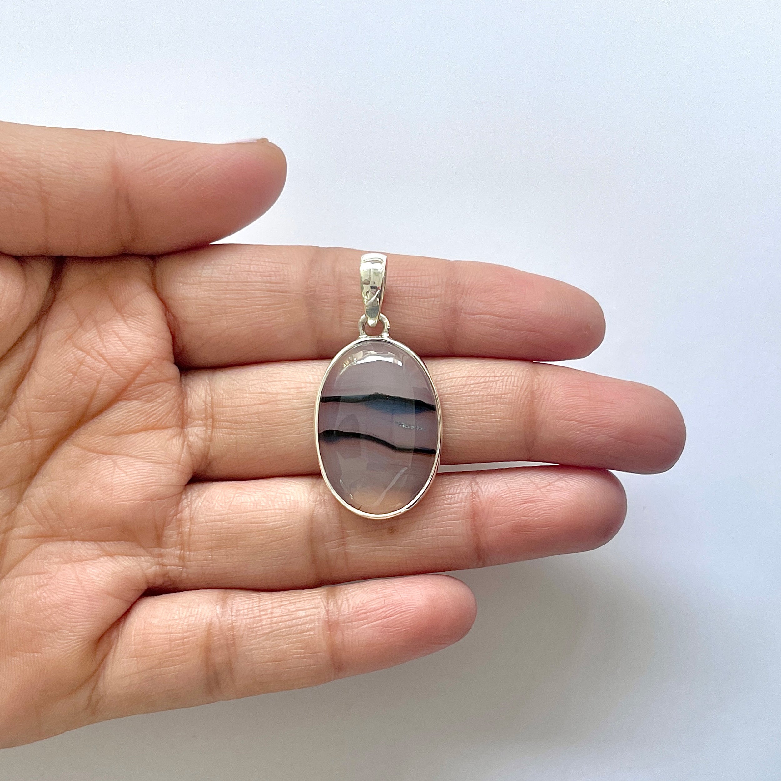 Montana Agate Pendant-(MTA-1-12)