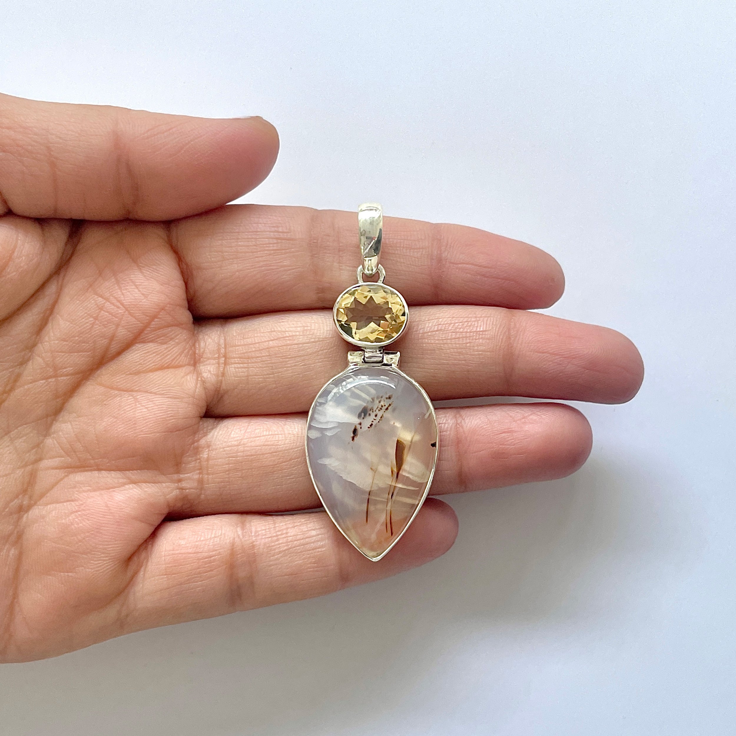 Montana Agate Pendant-(MTA-1-2)