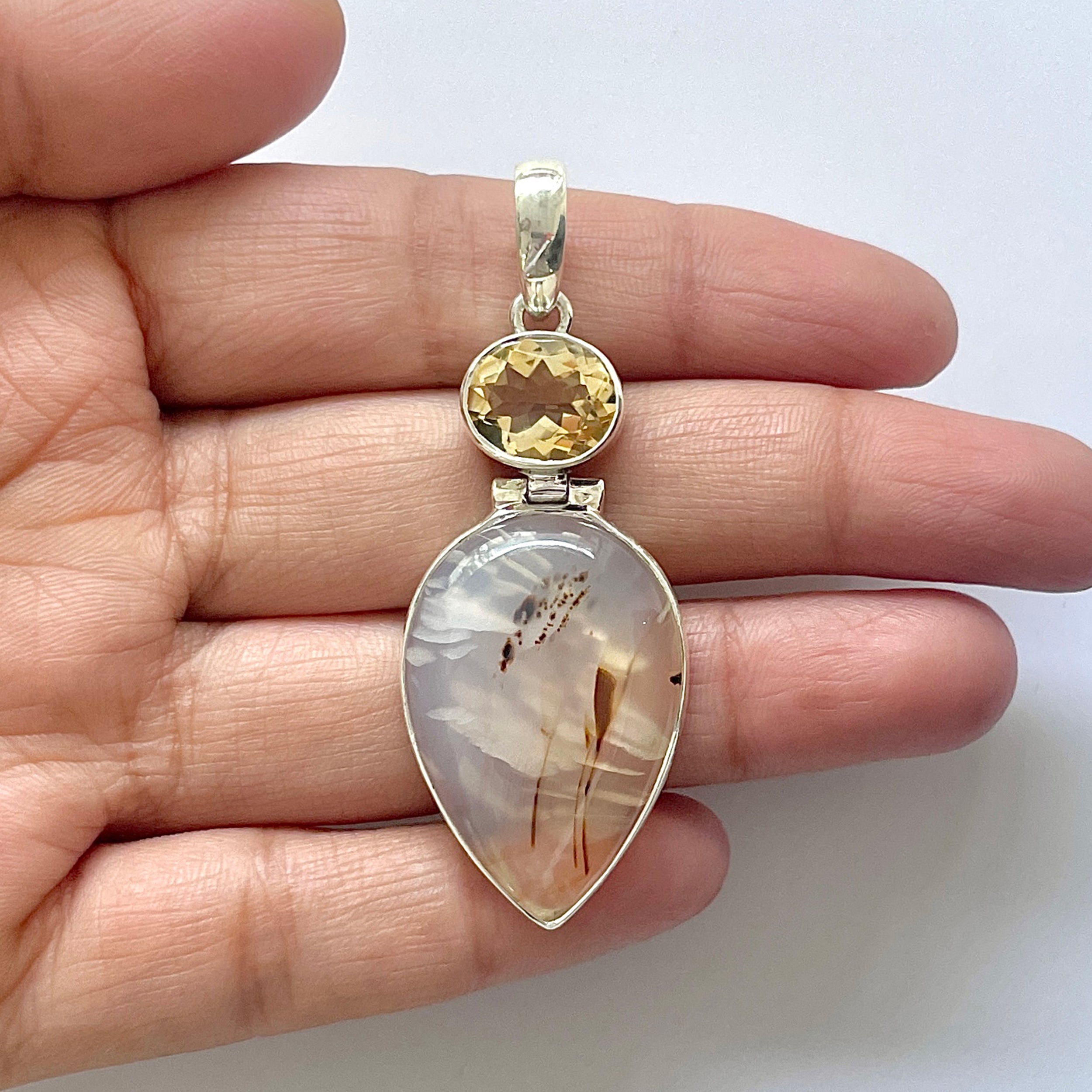 Montana Agate Pendant-(MTA-1-2)