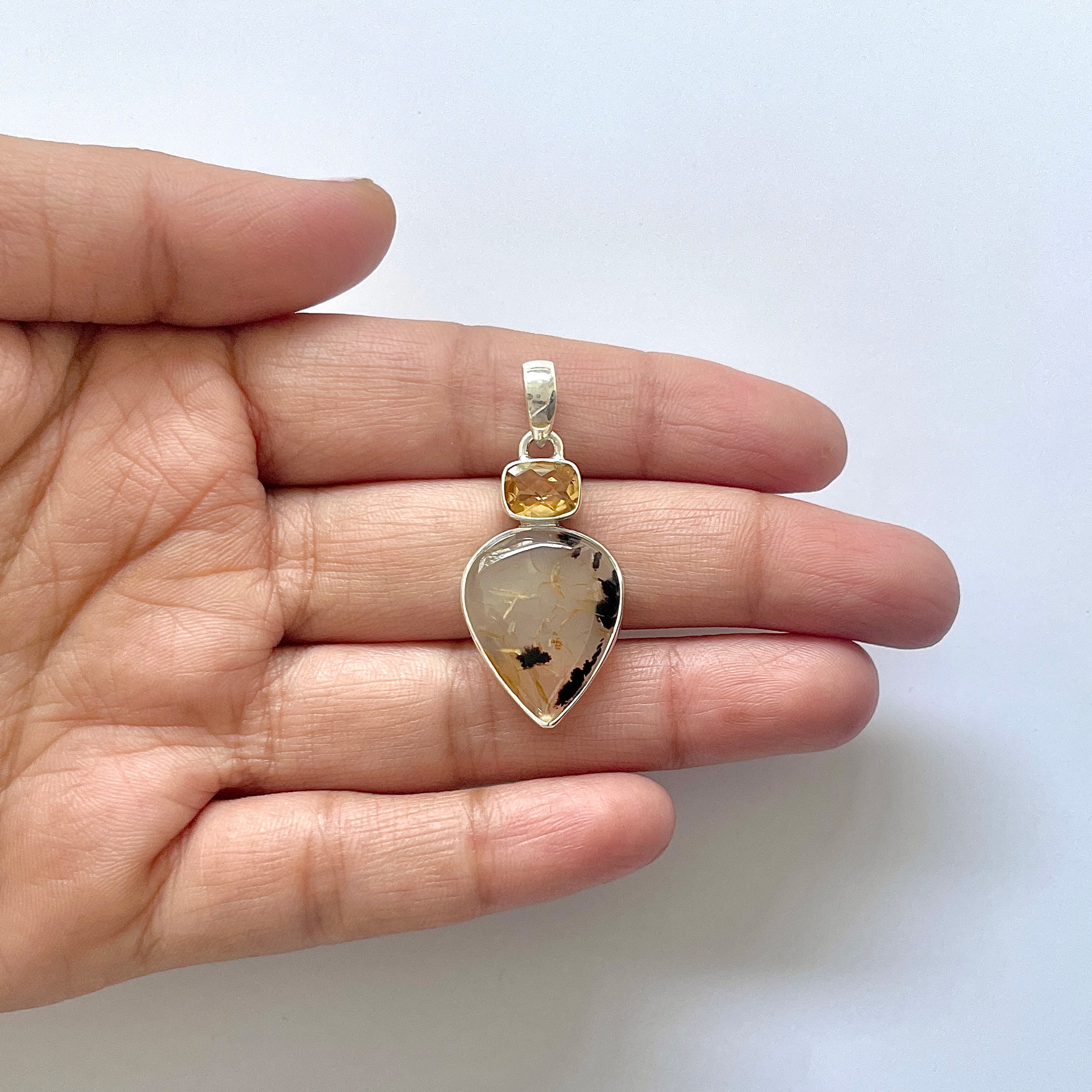 Montana Agate Pendant-(MTA-1-23)