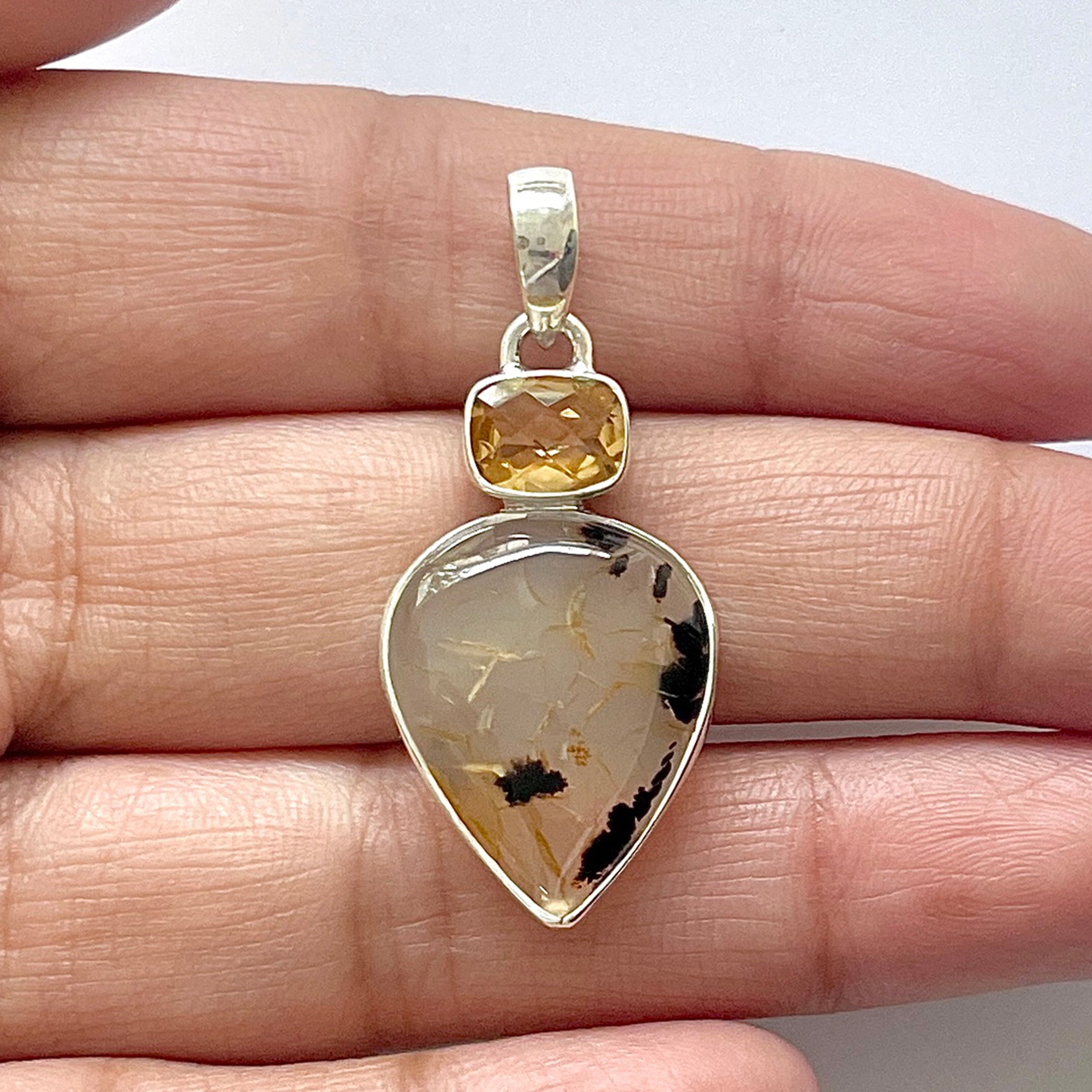 Montana Agate Pendant-(MTA-1-23)