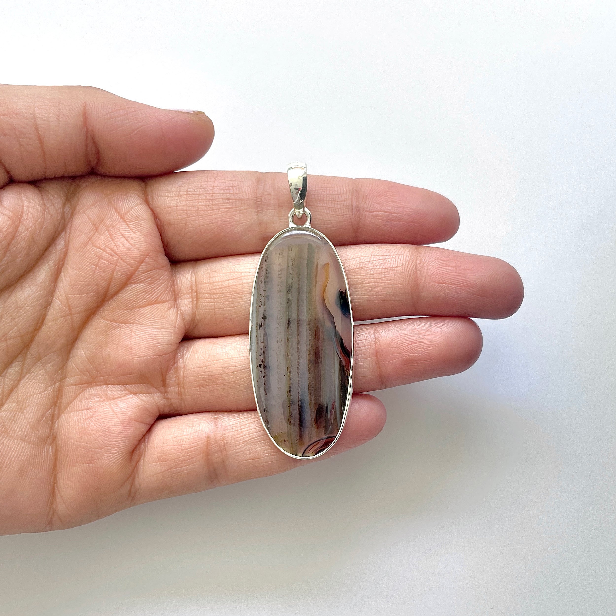 Montana Agate Pendant-(MTA-1-25)