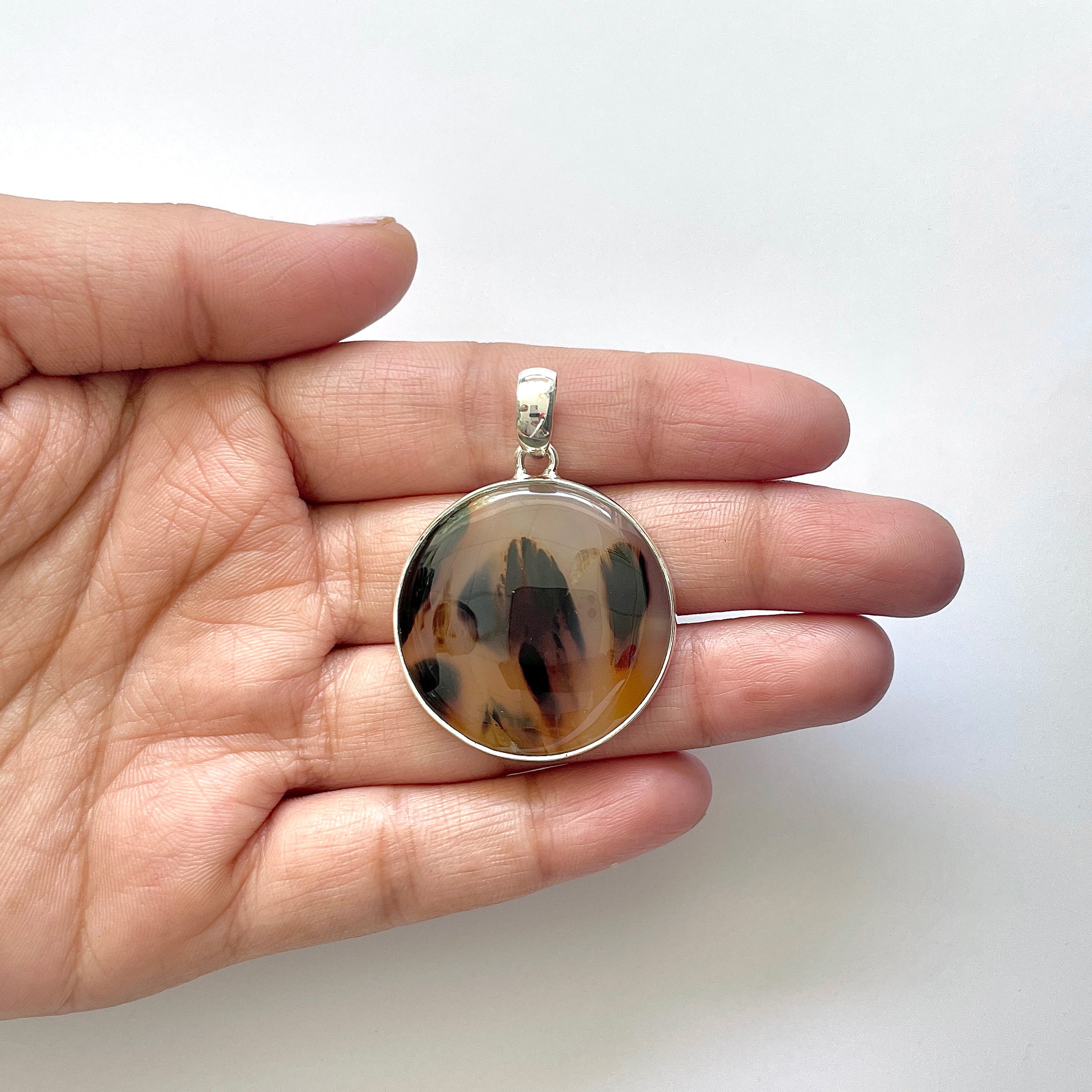 Montana Agate Pendant-(MTA-1-34)