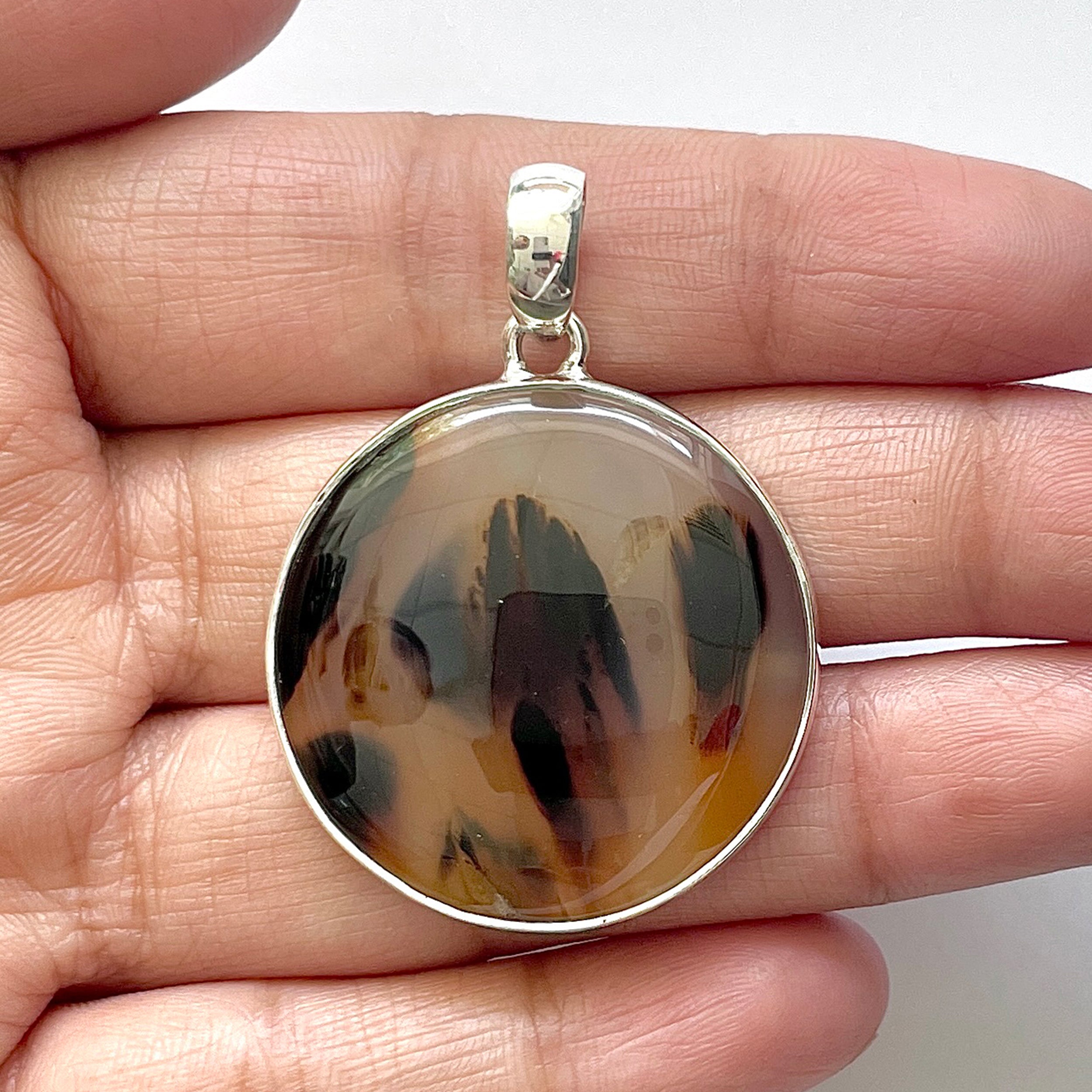 Montana Agate Pendant-(MTA-1-34)