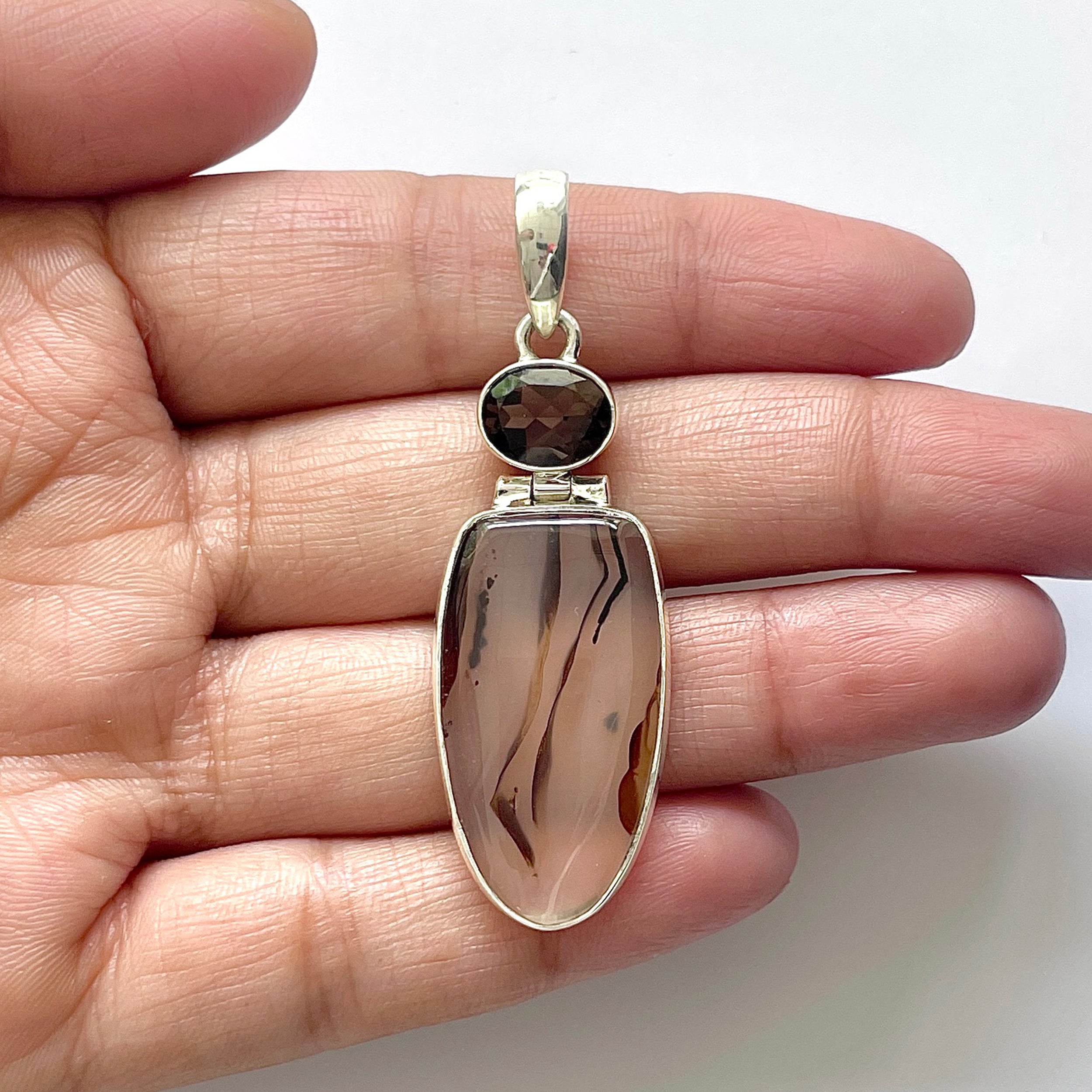 Montana Agate Pendant-(MTA-1-38)
