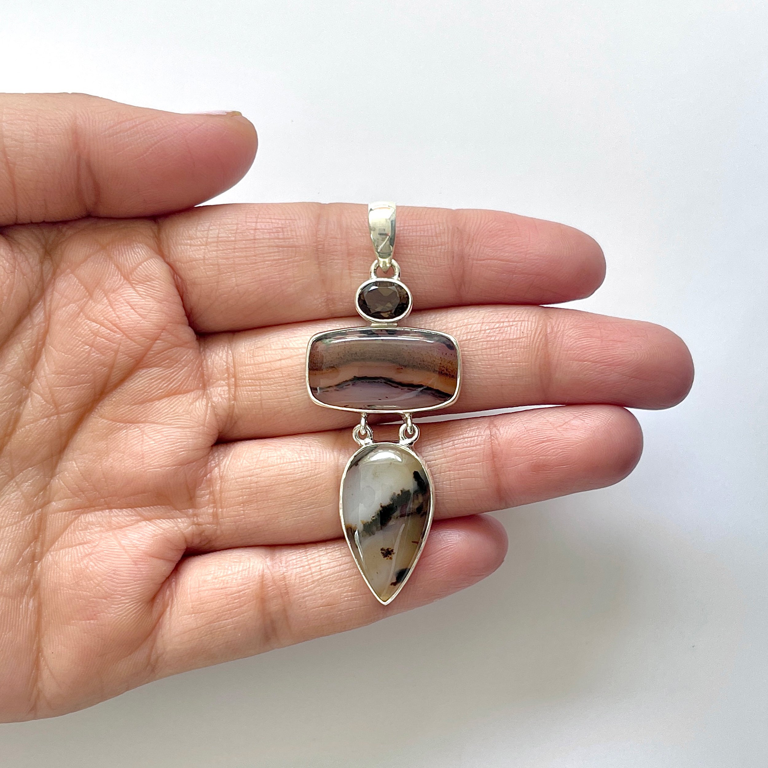 Montana Agate Pendant-(MTA-1-43)