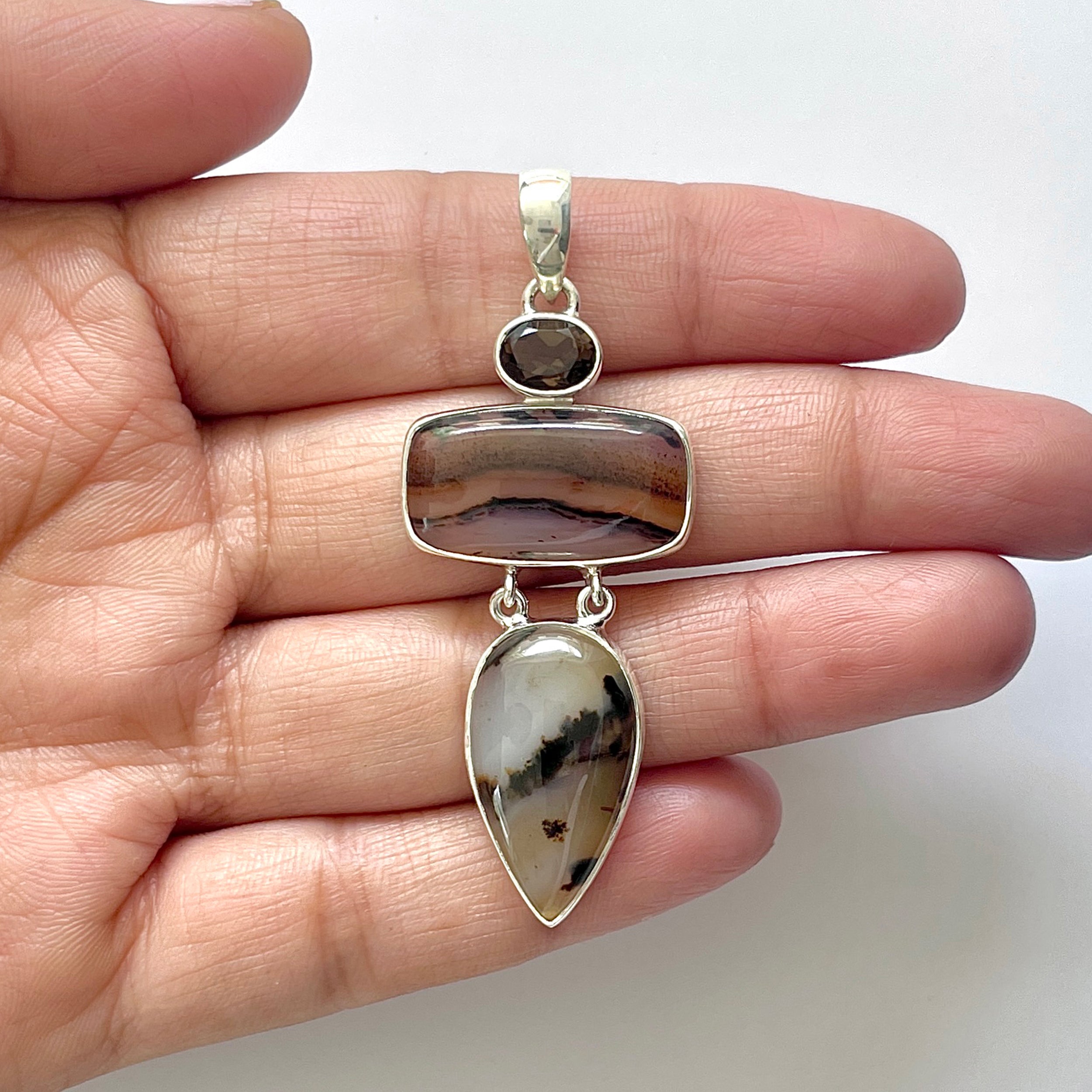 Montana Agate Pendant-(MTA-1-43)