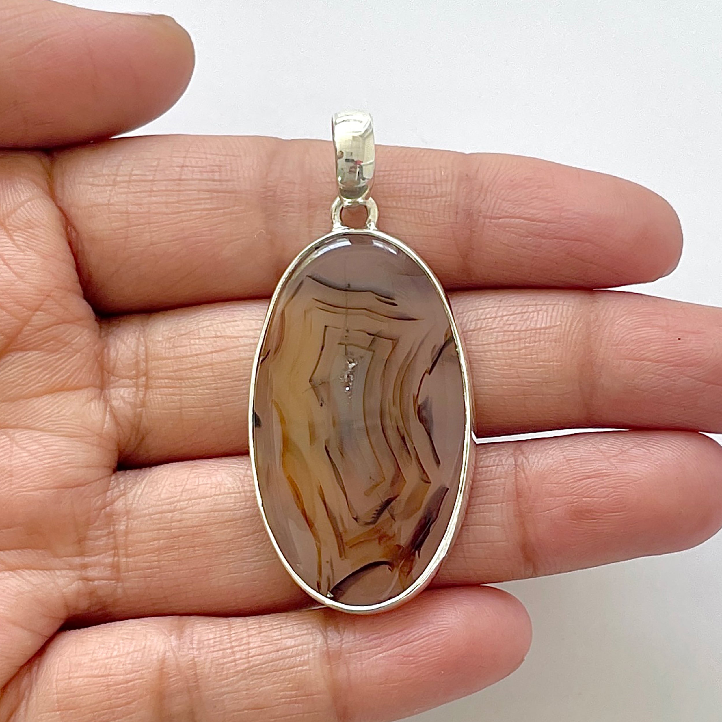 Montana Agate Pendant-(MTA-1-47)