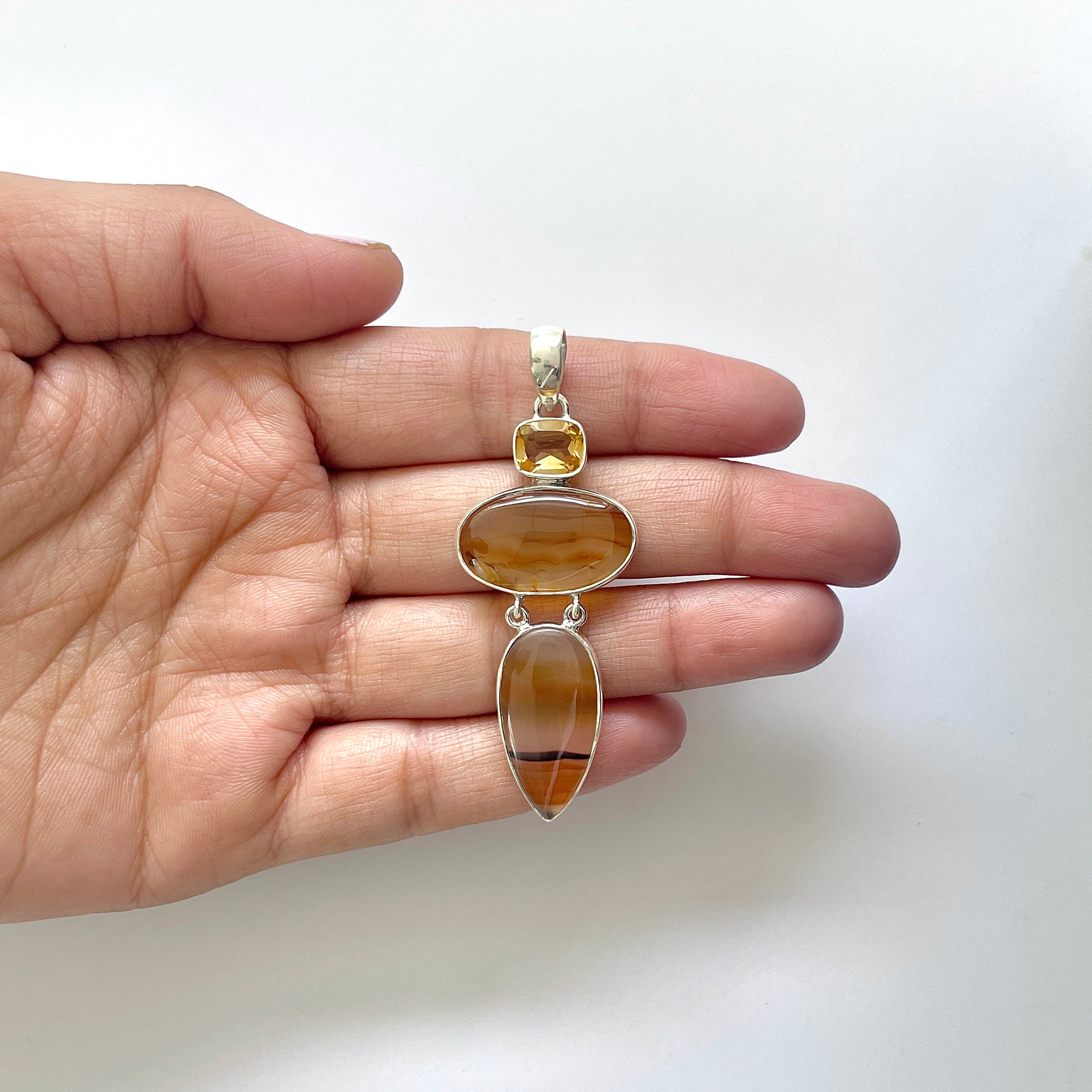 Montana Agate Pendant-(MTA-1-48)