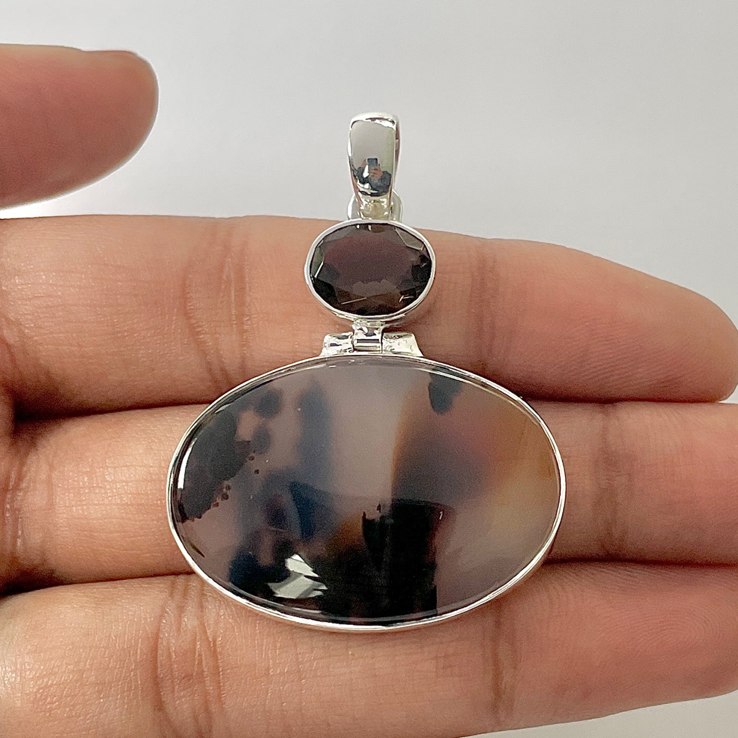 Montana Agate Pendant-(MTA-1-49)