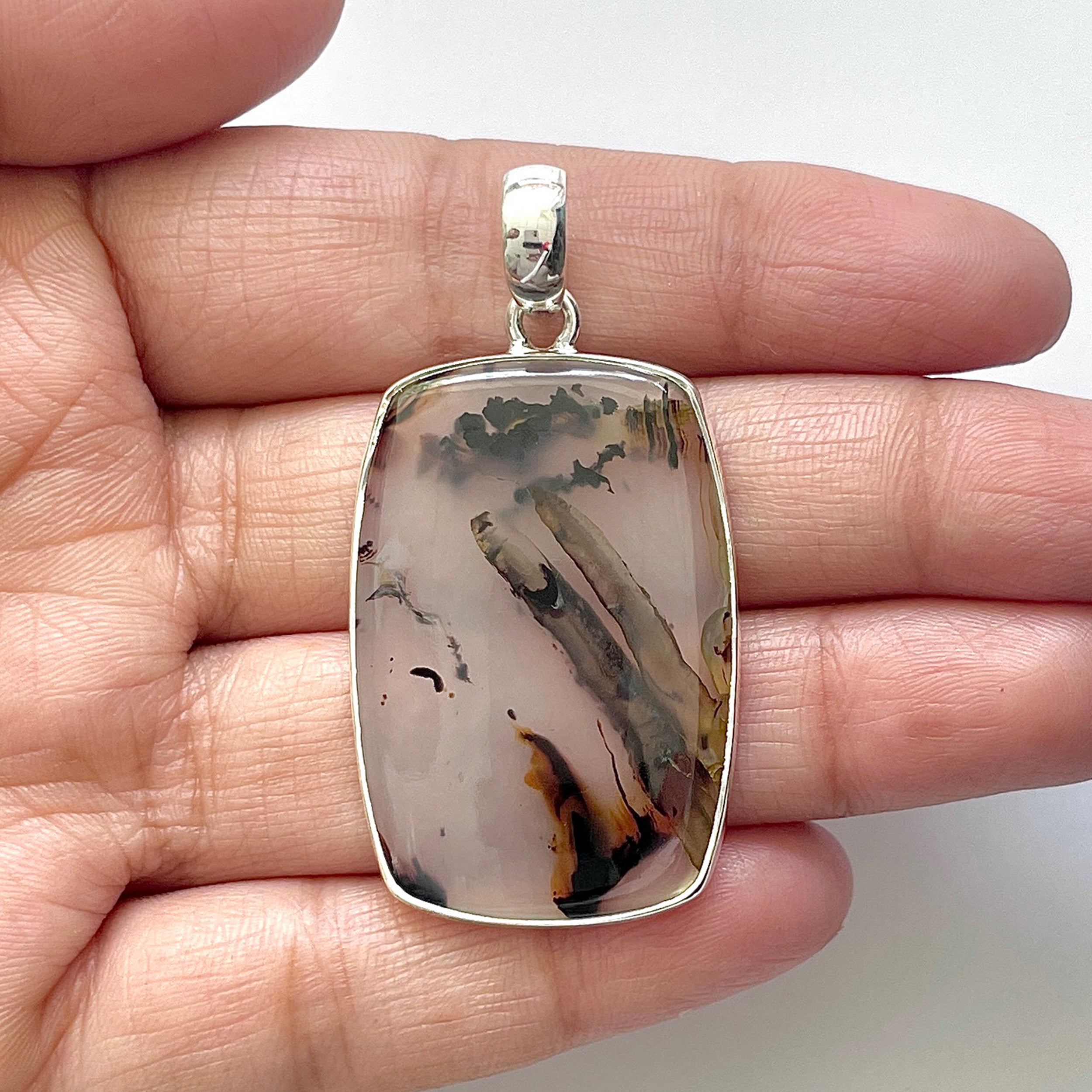 Montana Agate Pendant-(MTA-1-50)
