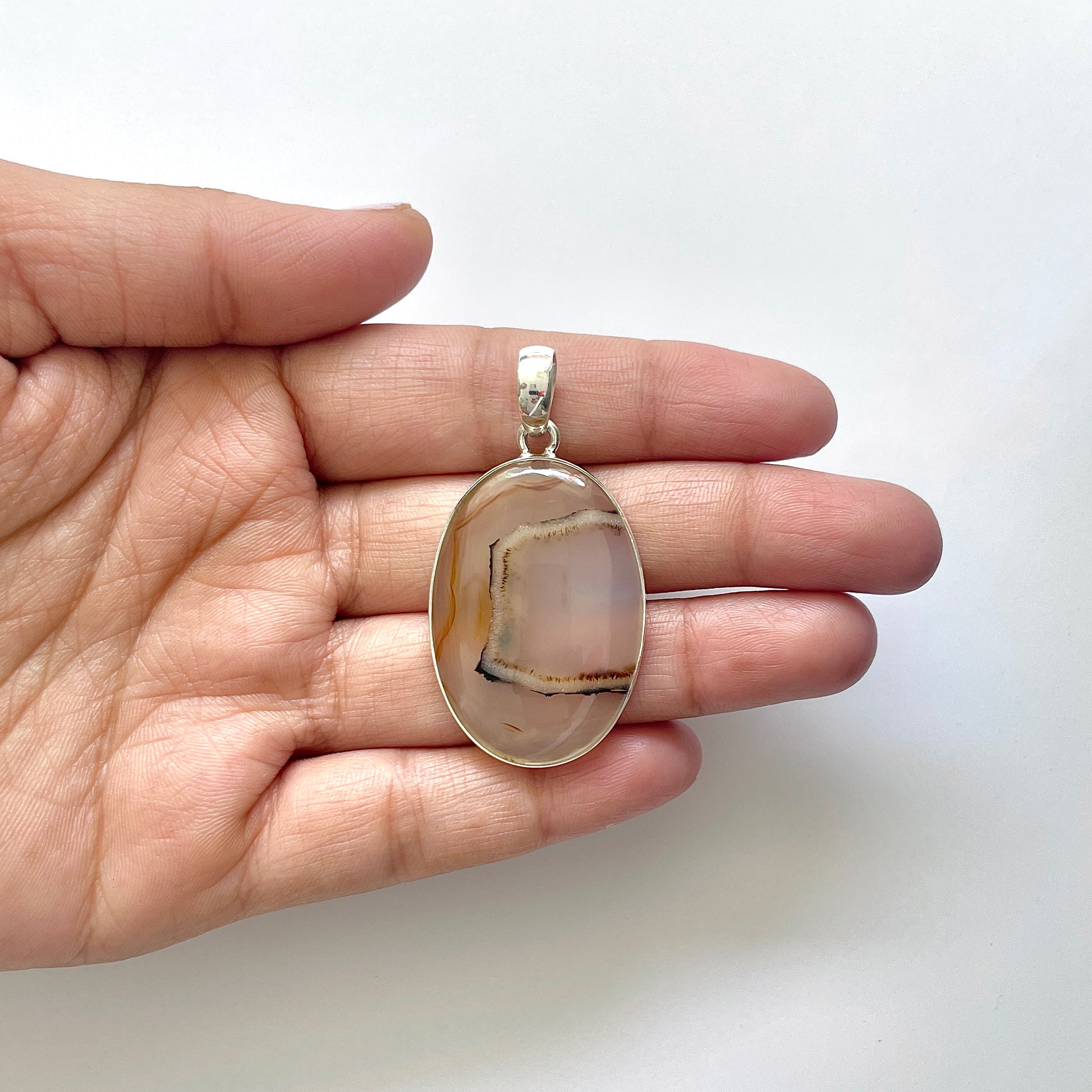 Montana Agate Pendant-(MTA-1-55)