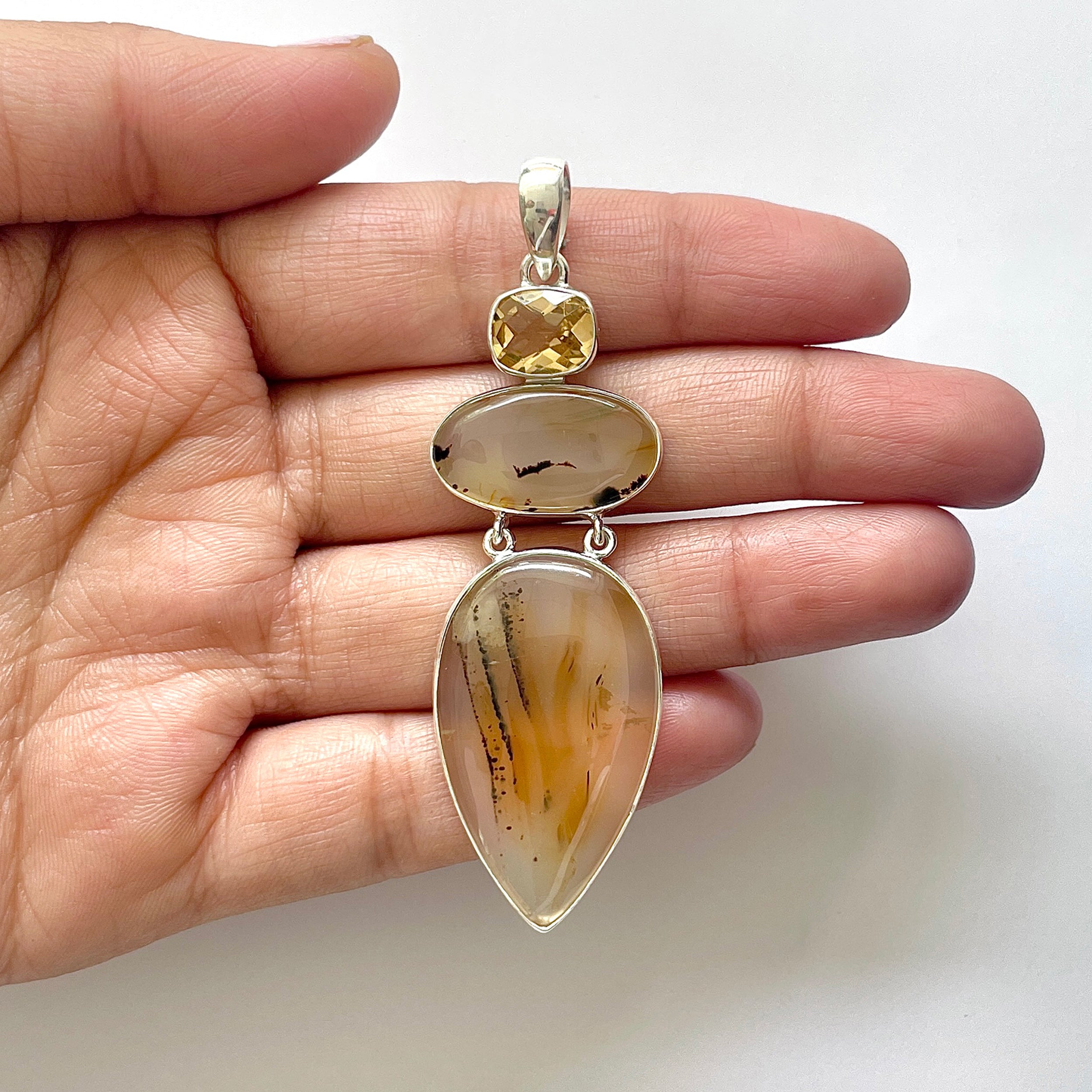 Montana Agate Pendant-(MTA-1-62)