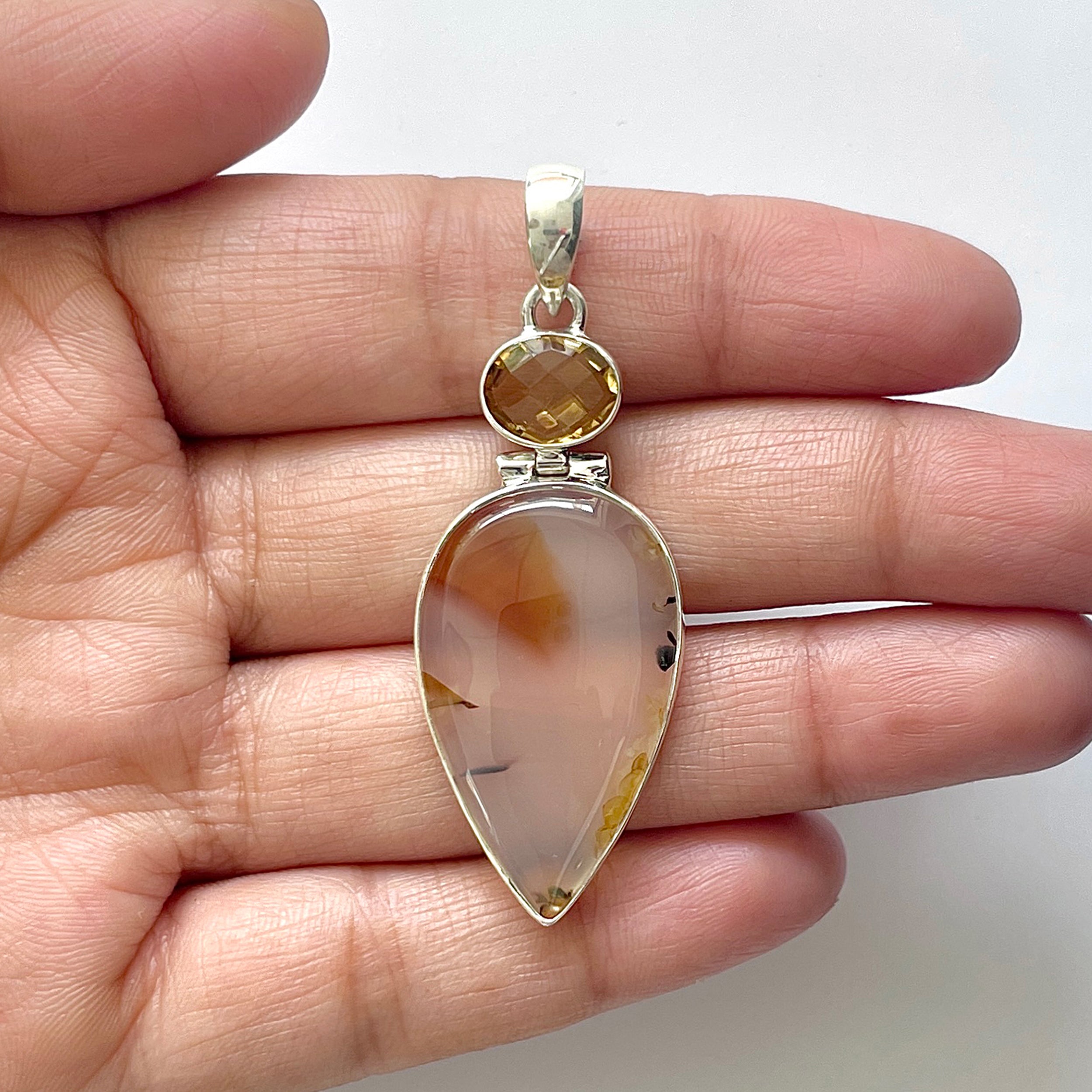 Montana Agate Pendant-(MTA-1-63)