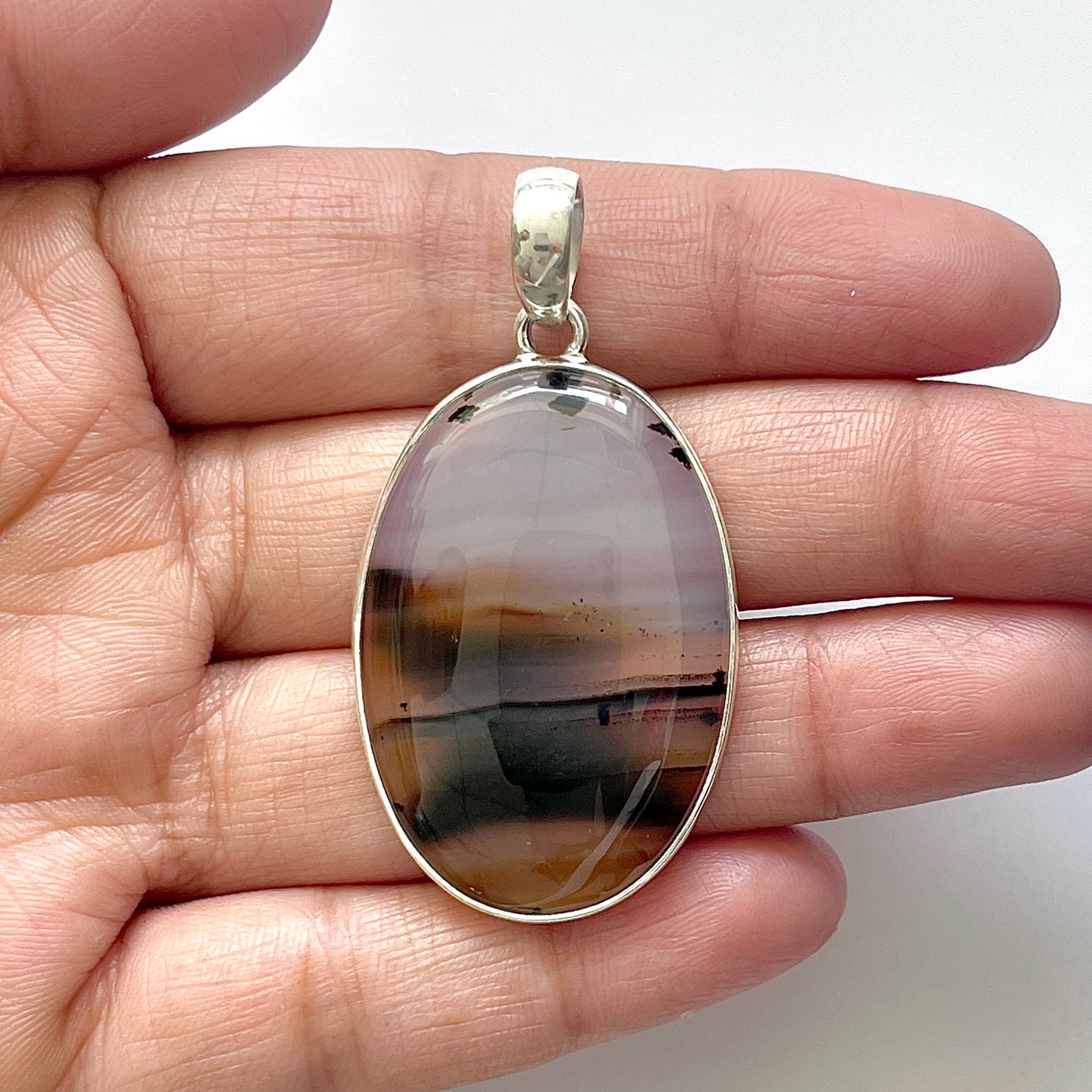 Montana Agate Pendant-(MTA-1-66)