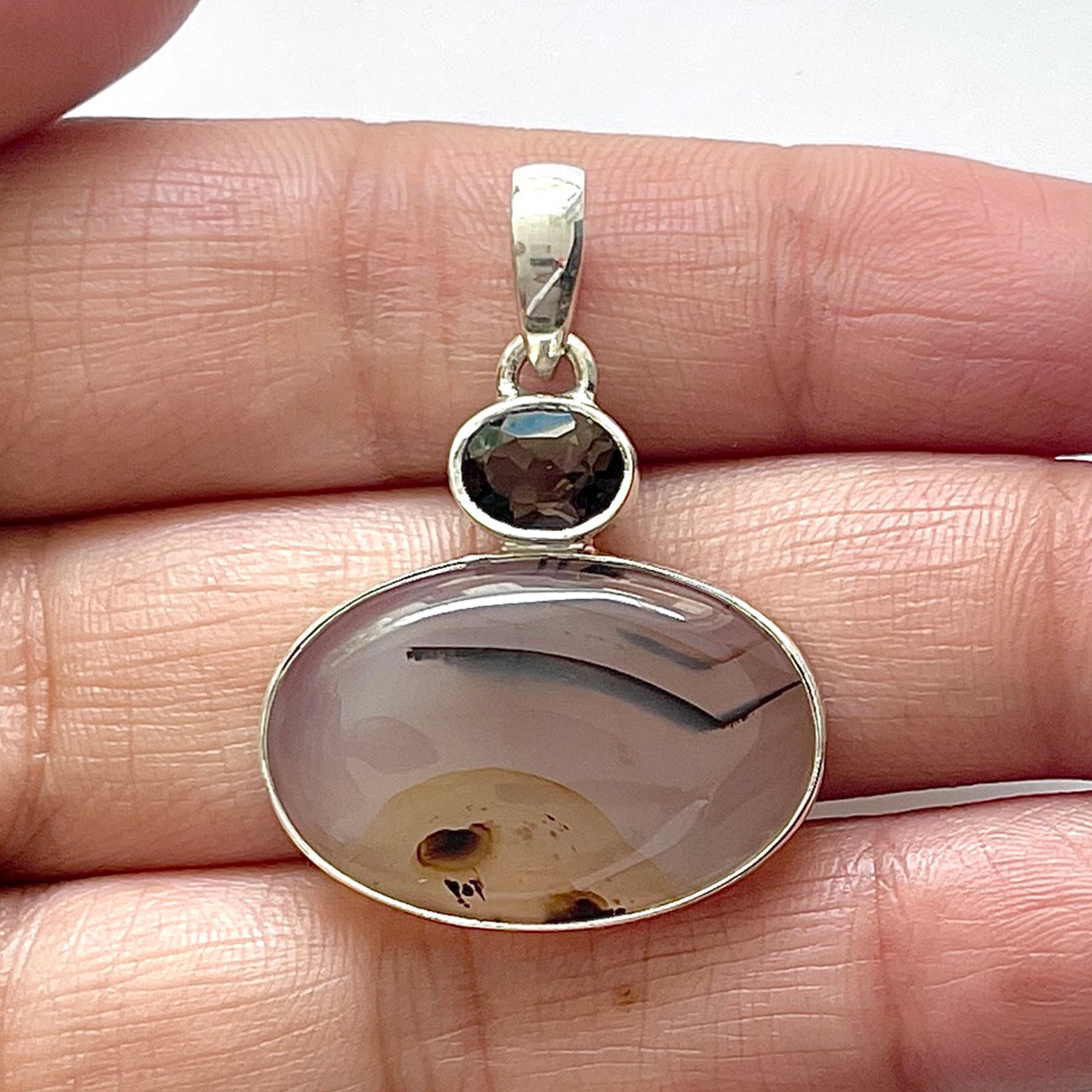 Montana Agate Pendant-(MTA-1-70)