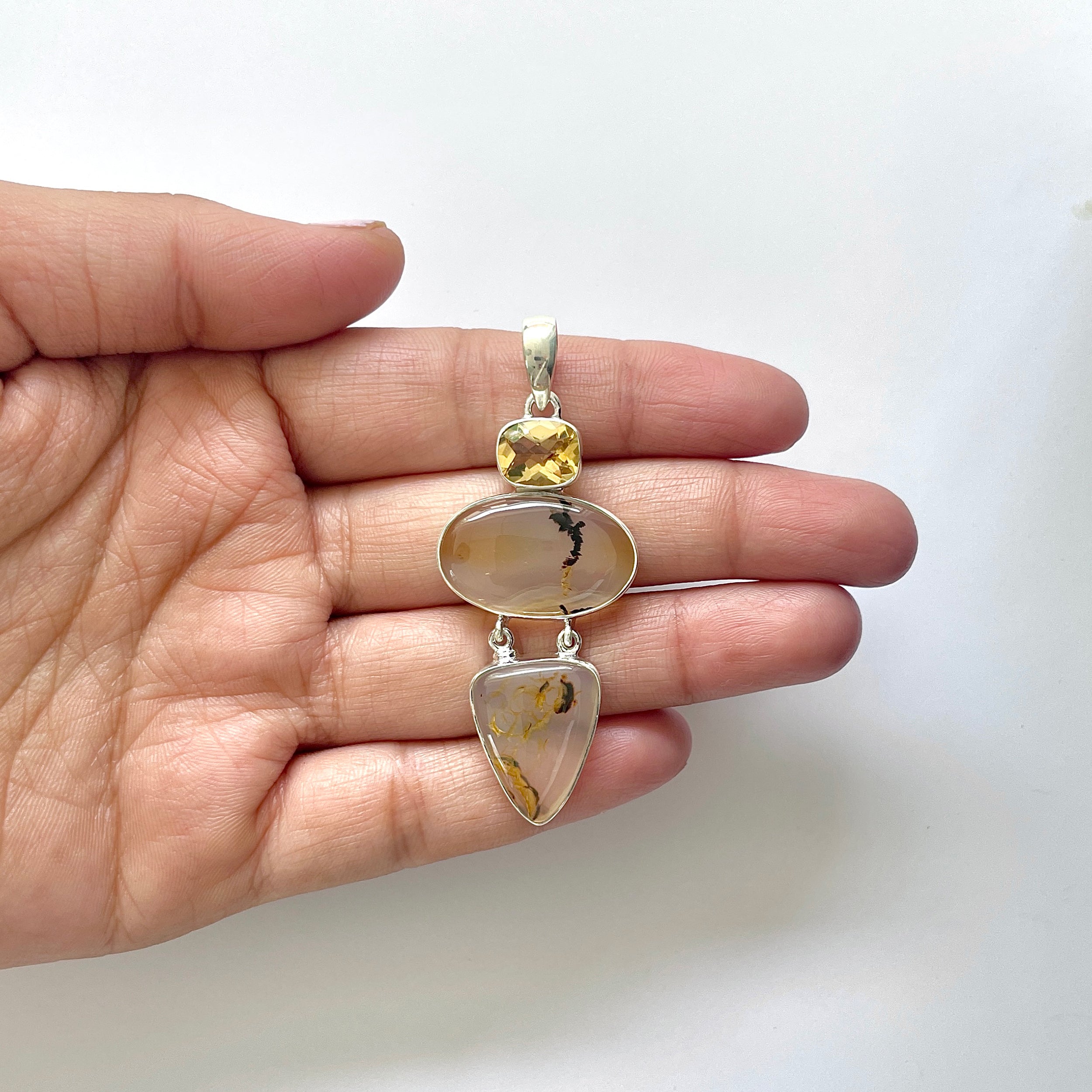 Montana Agate Pendant-(MTA-1-75)