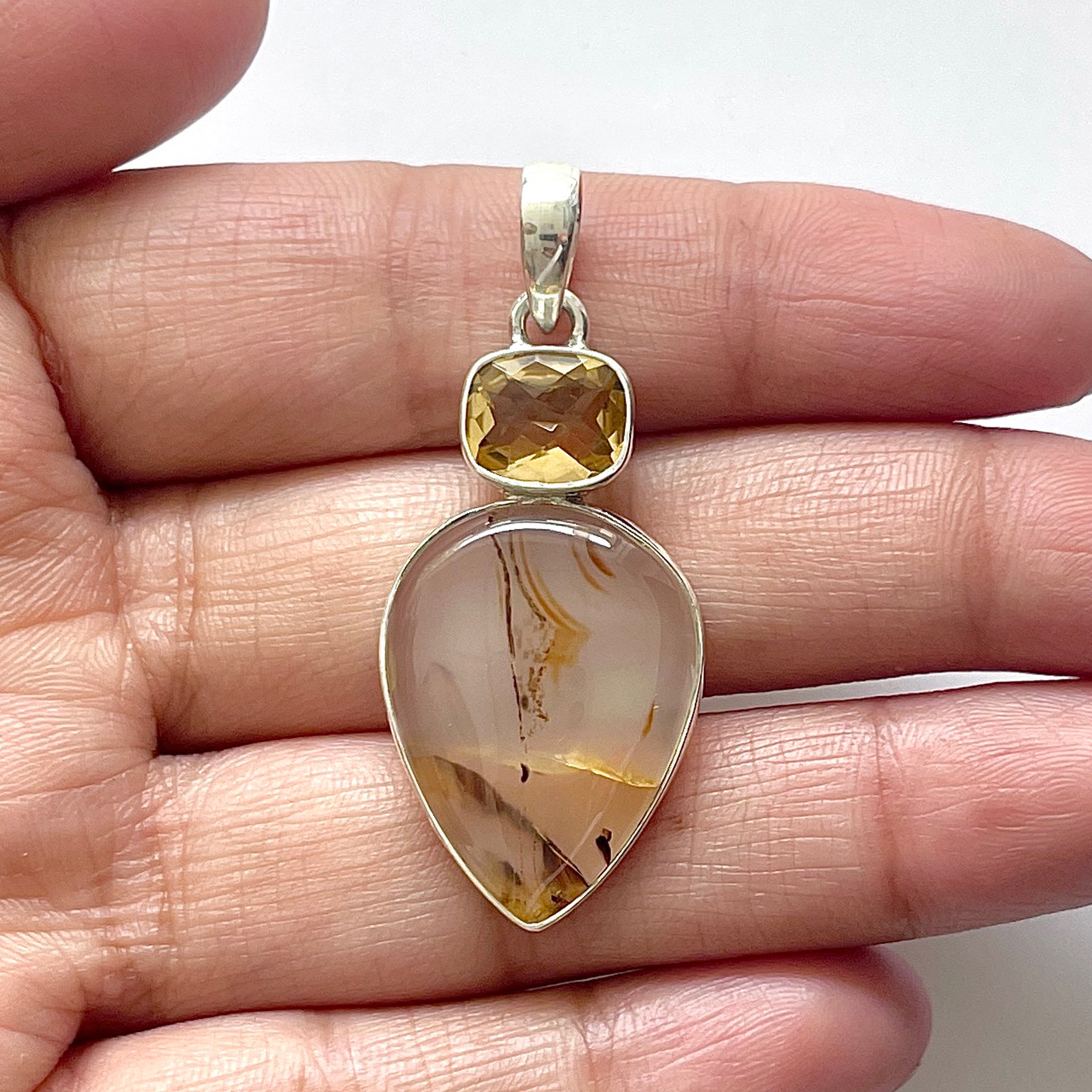 Montana Agate Pendant-(MTA-1-76)