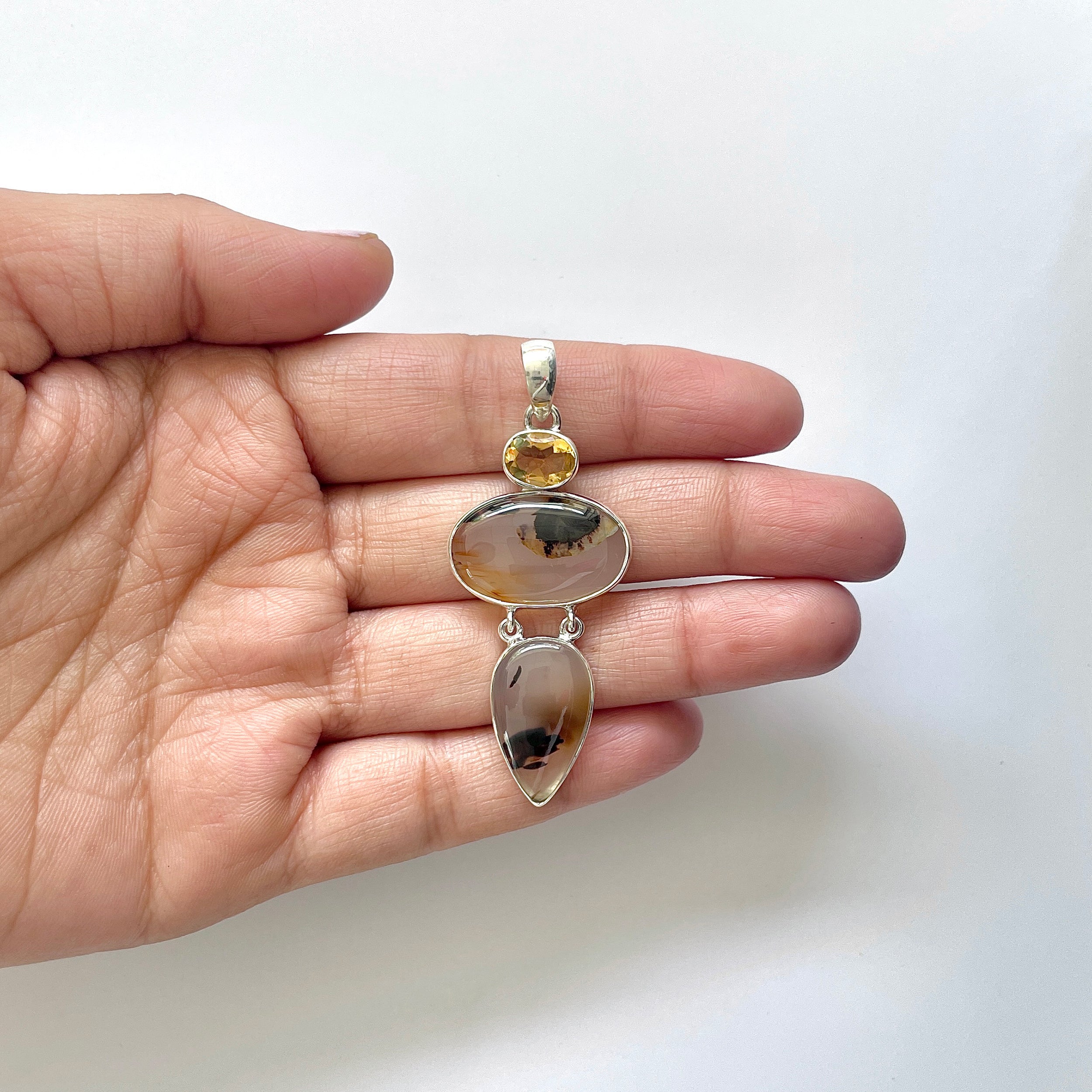 Montana Agate Pendant-(MTA-1-83)