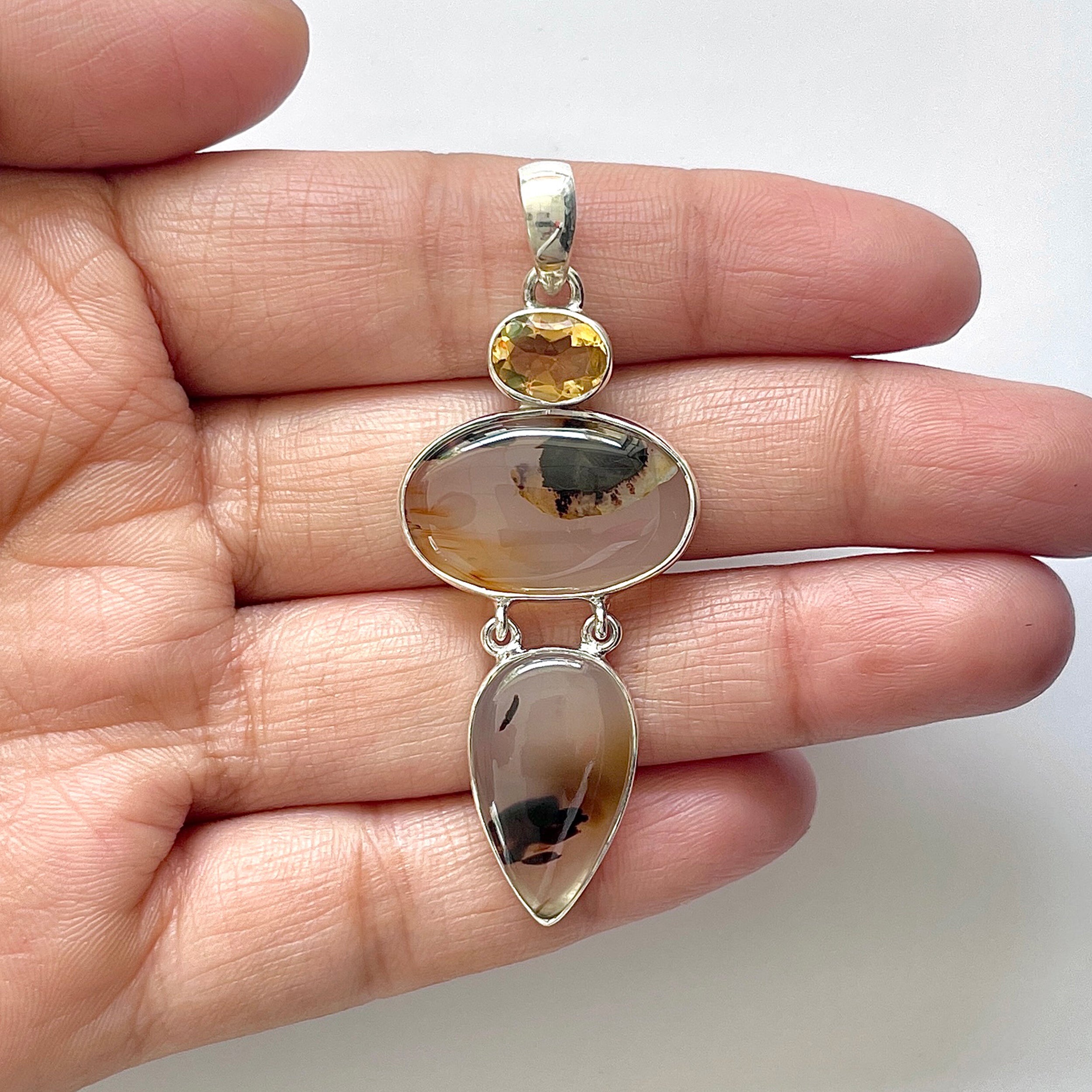 Montana Agate Pendant-(MTA-1-83)