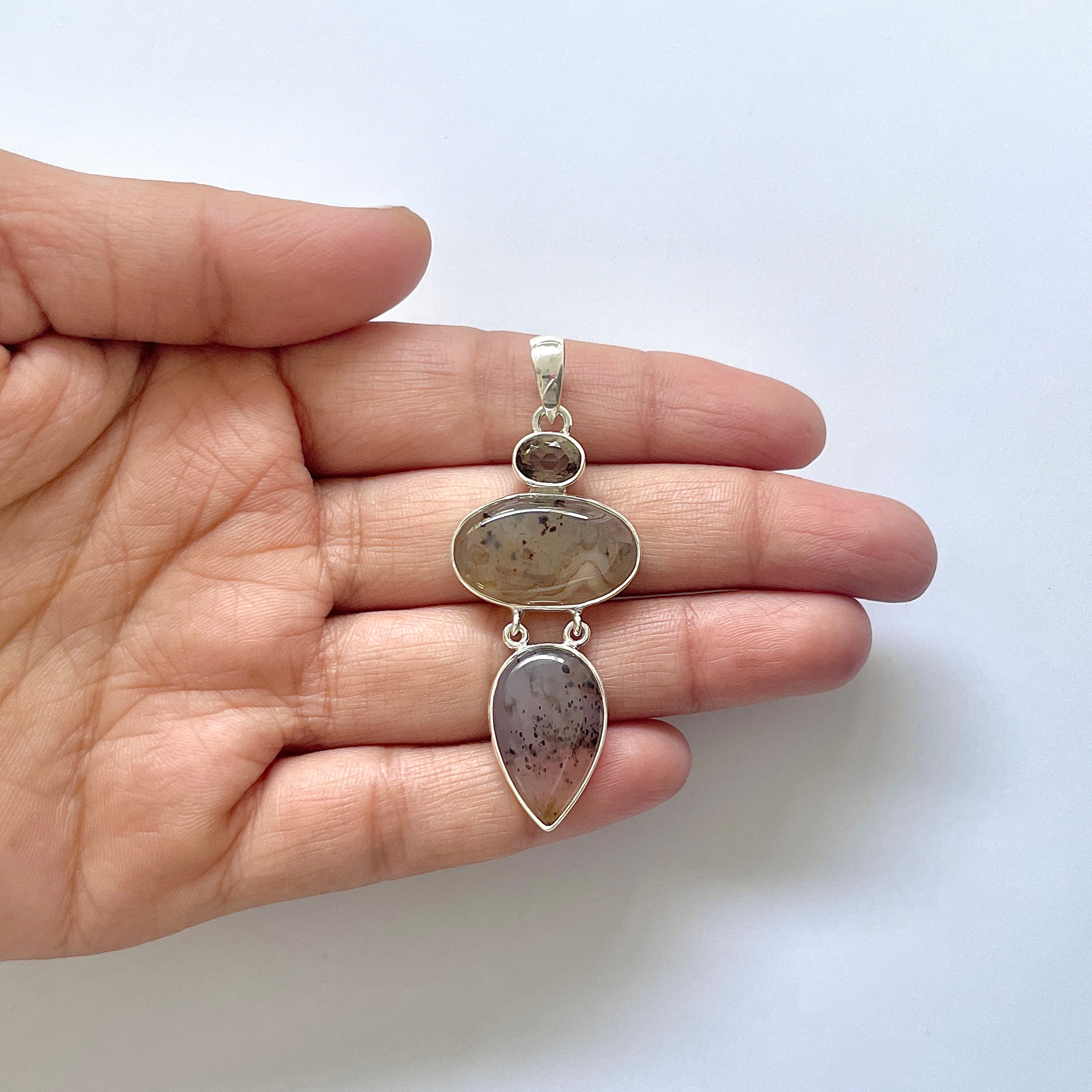 Montana Agate Pendant-(MTA-1-9)
