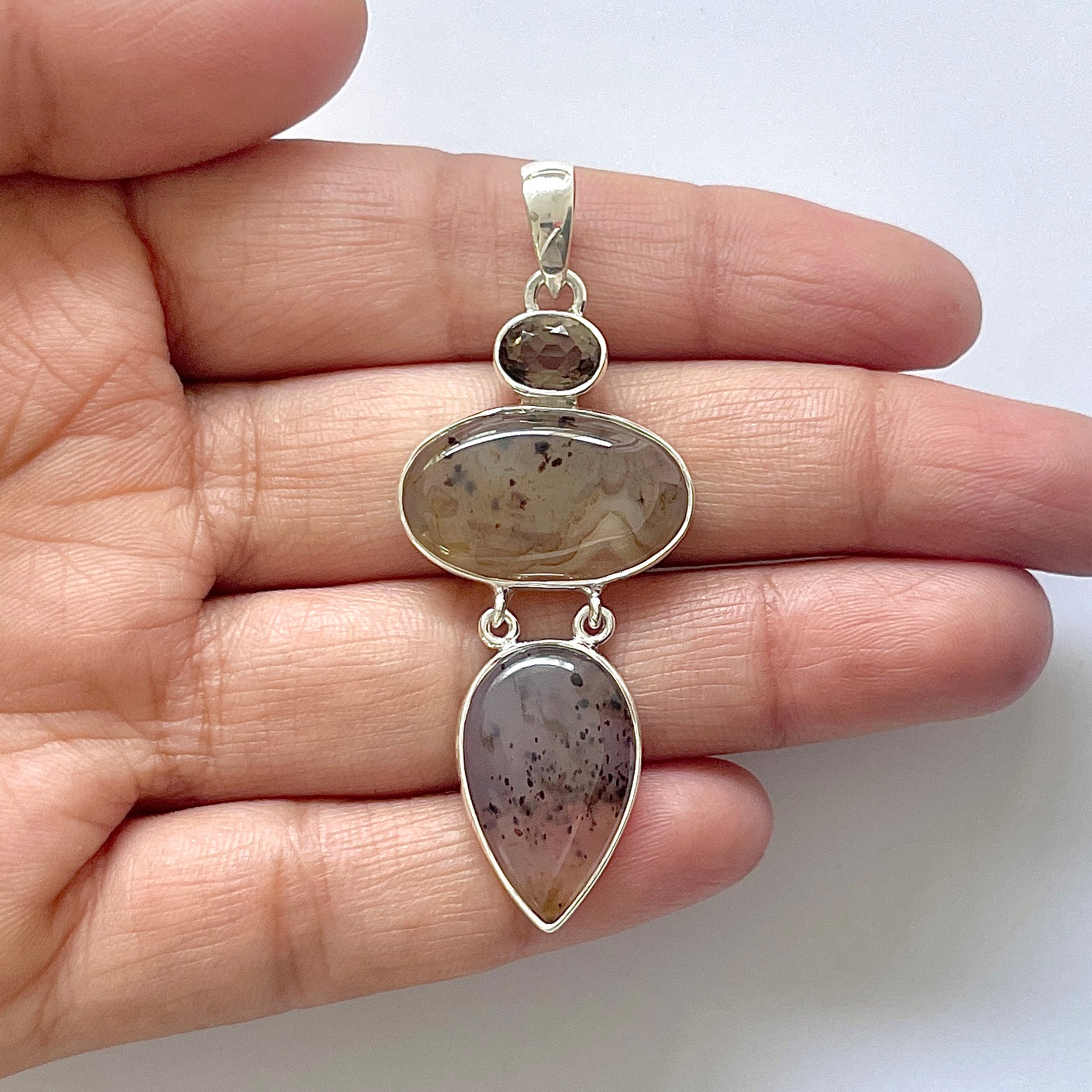 Montana Agate Pendant-(MTA-1-9)