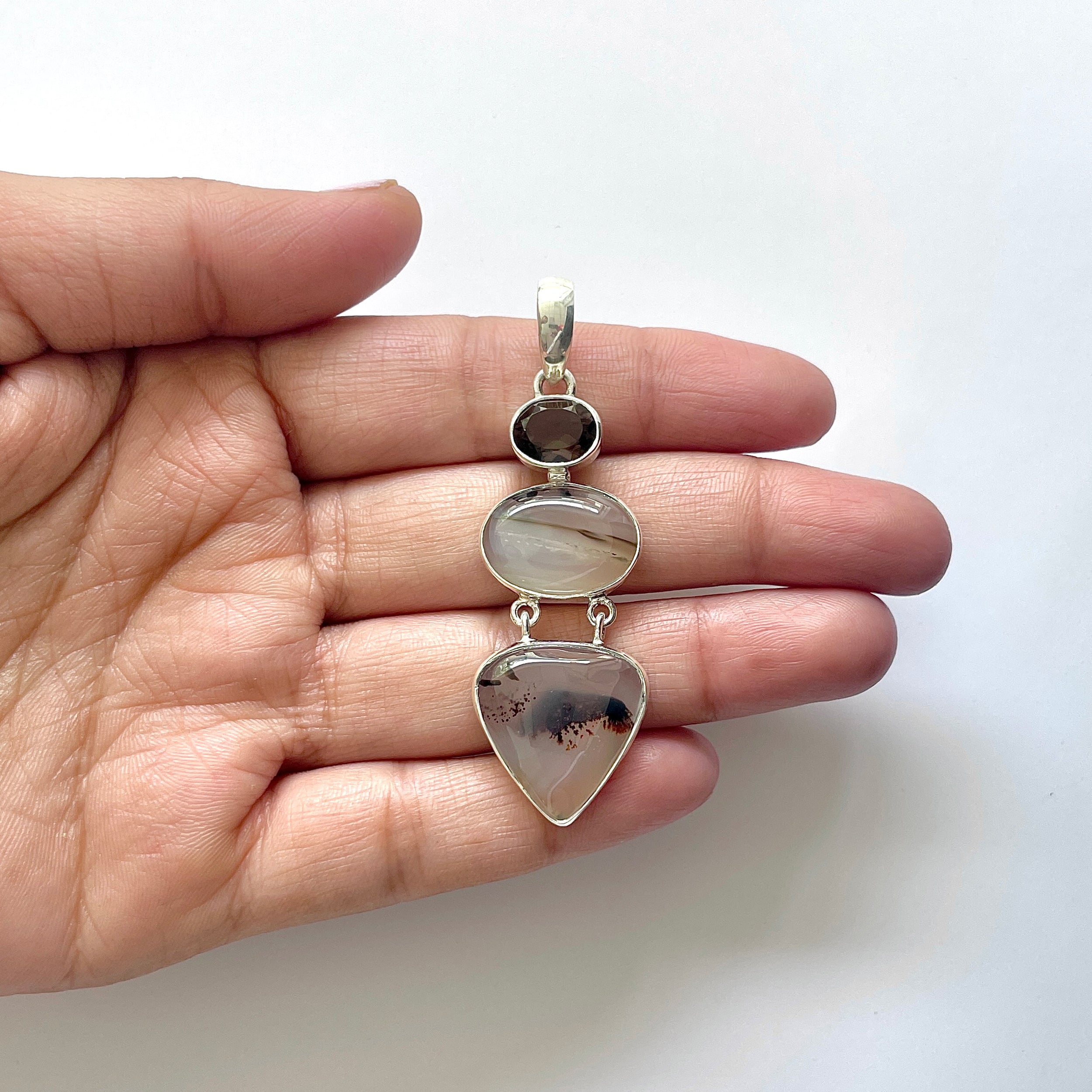 Montana Agate Pendant-(MTA-1-90)
