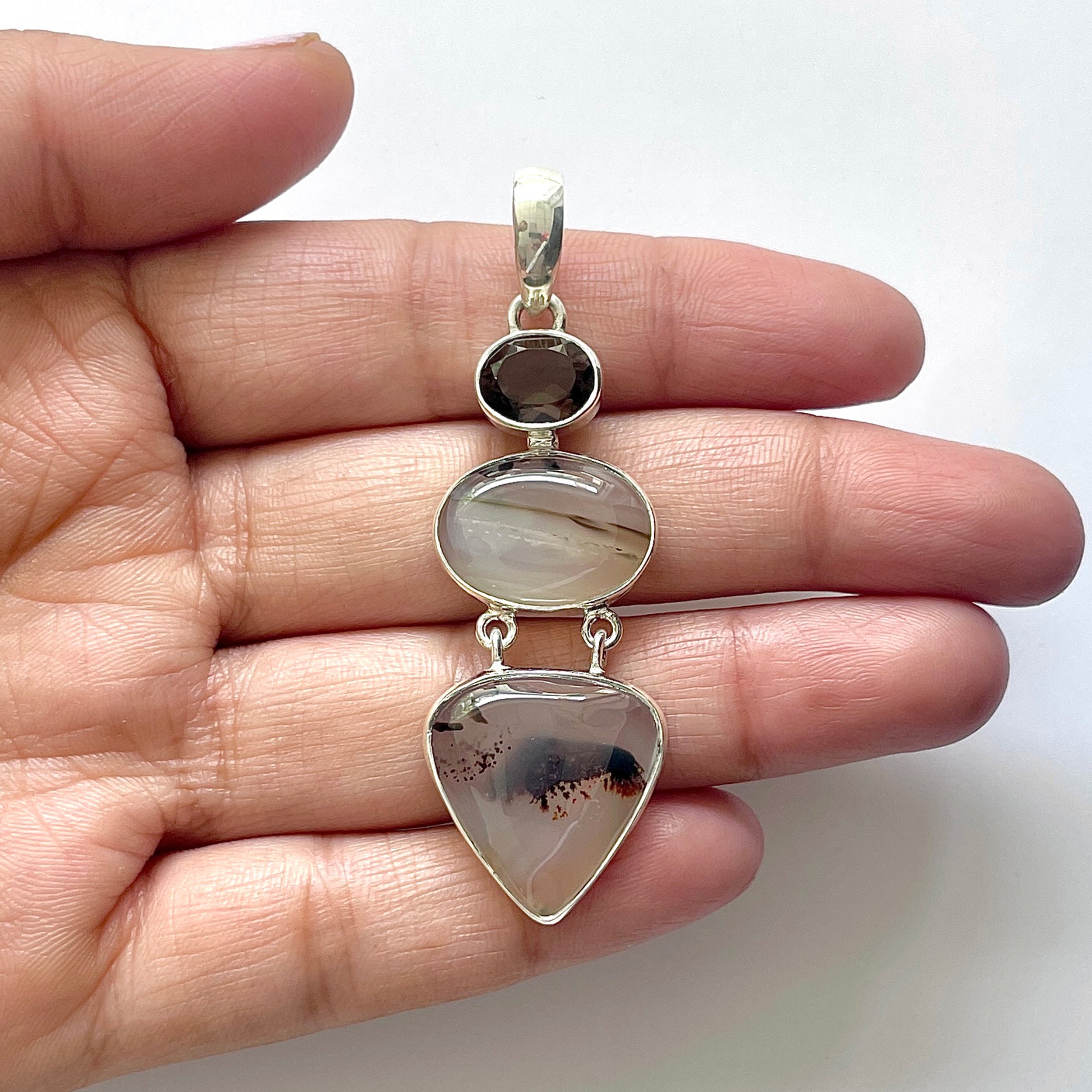 Montana Agate Pendant-(MTA-1-90)