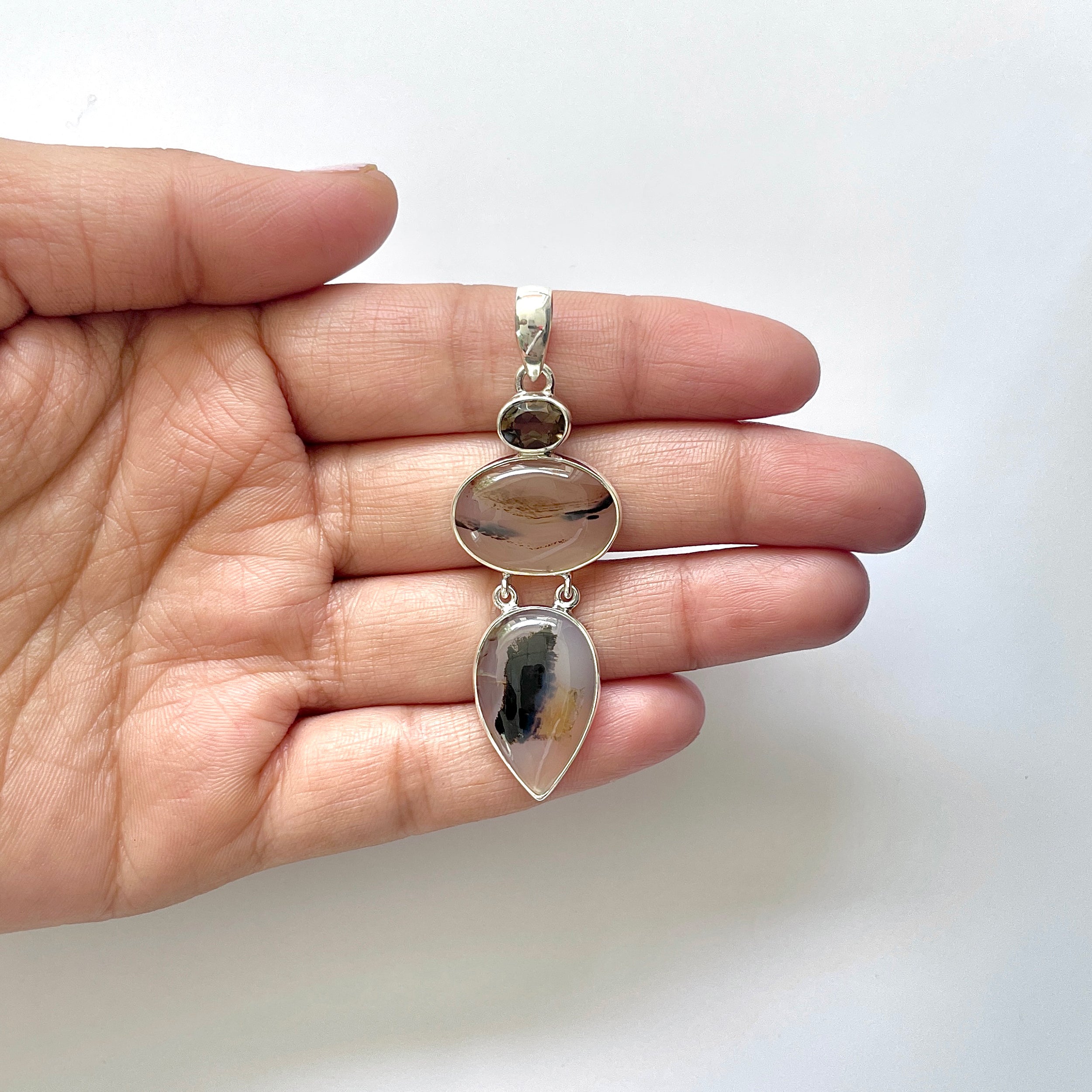 Montana Agate Pendant-(MTA-1-91)