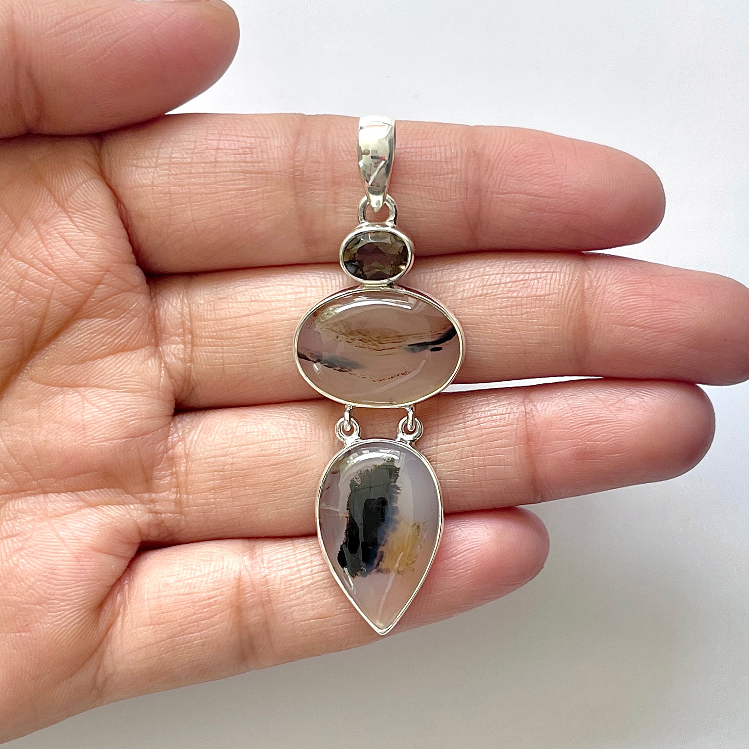 Montana Agate Pendant-(MTA-1-91)