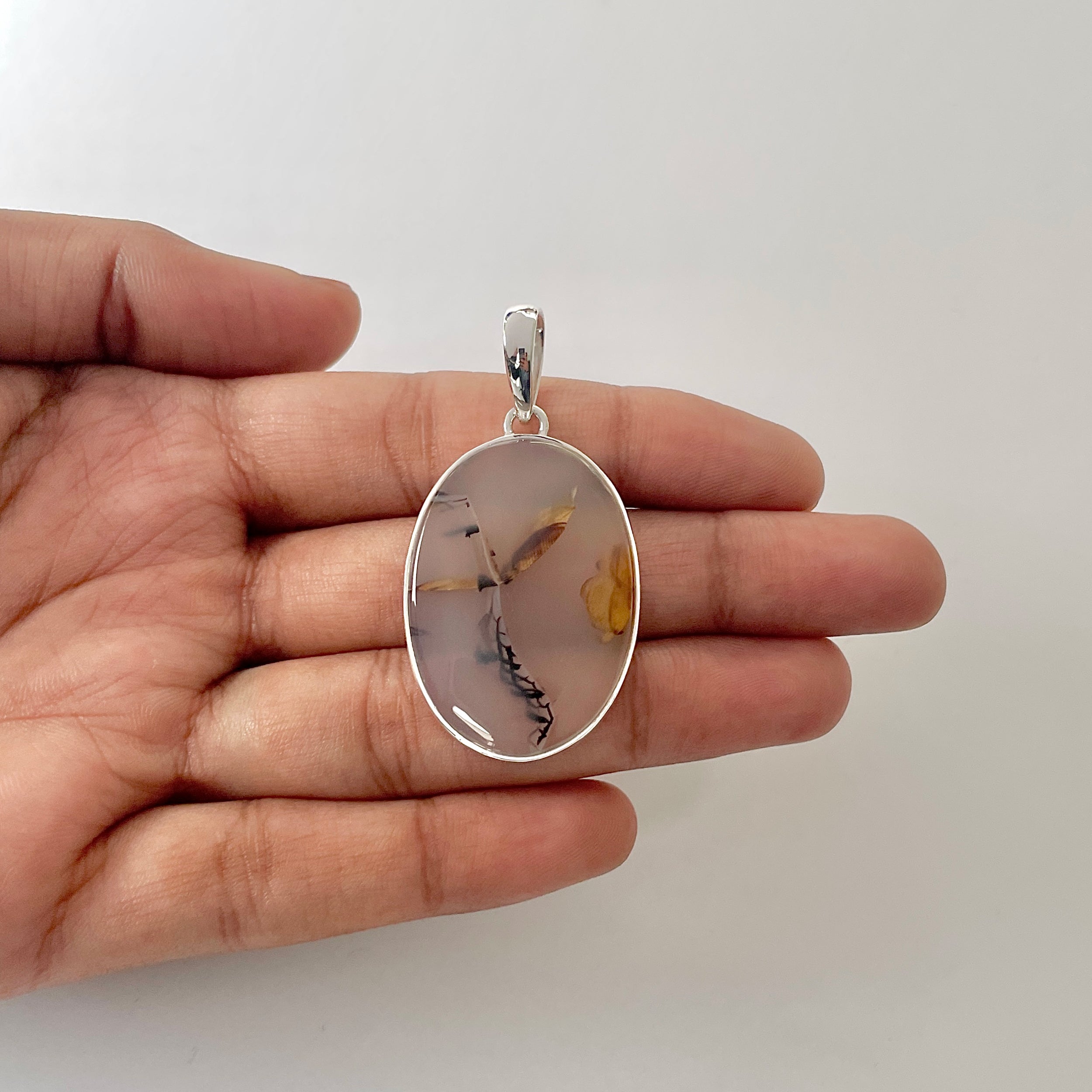 Montana Agate Pendant-(MTA-1-97)