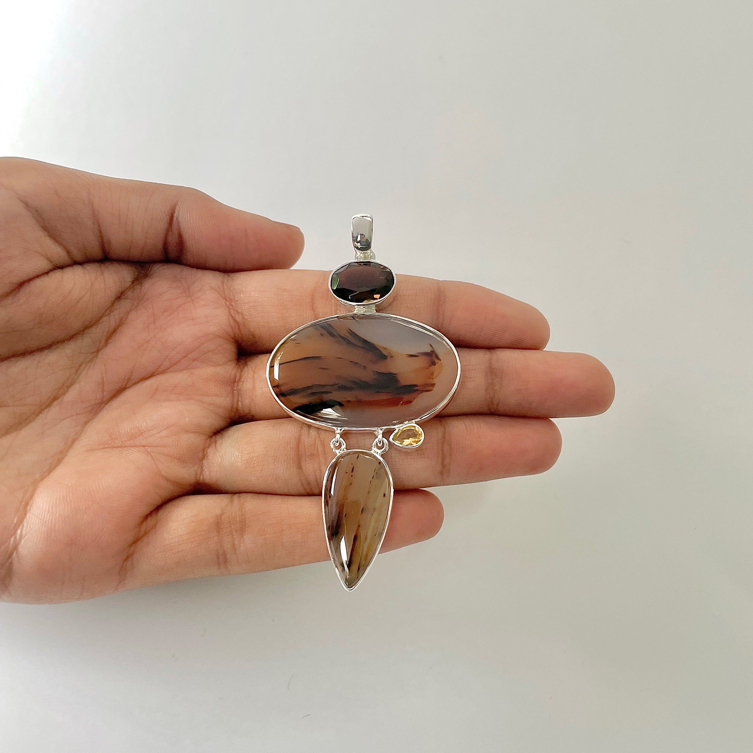 Montana Agate Pendant-(MTA-1-99)