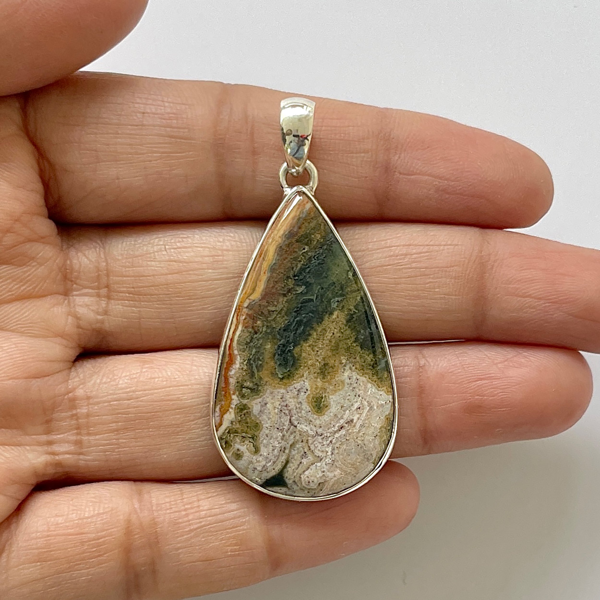 Ocean Jasper Pendant-(OCJ-1-17)