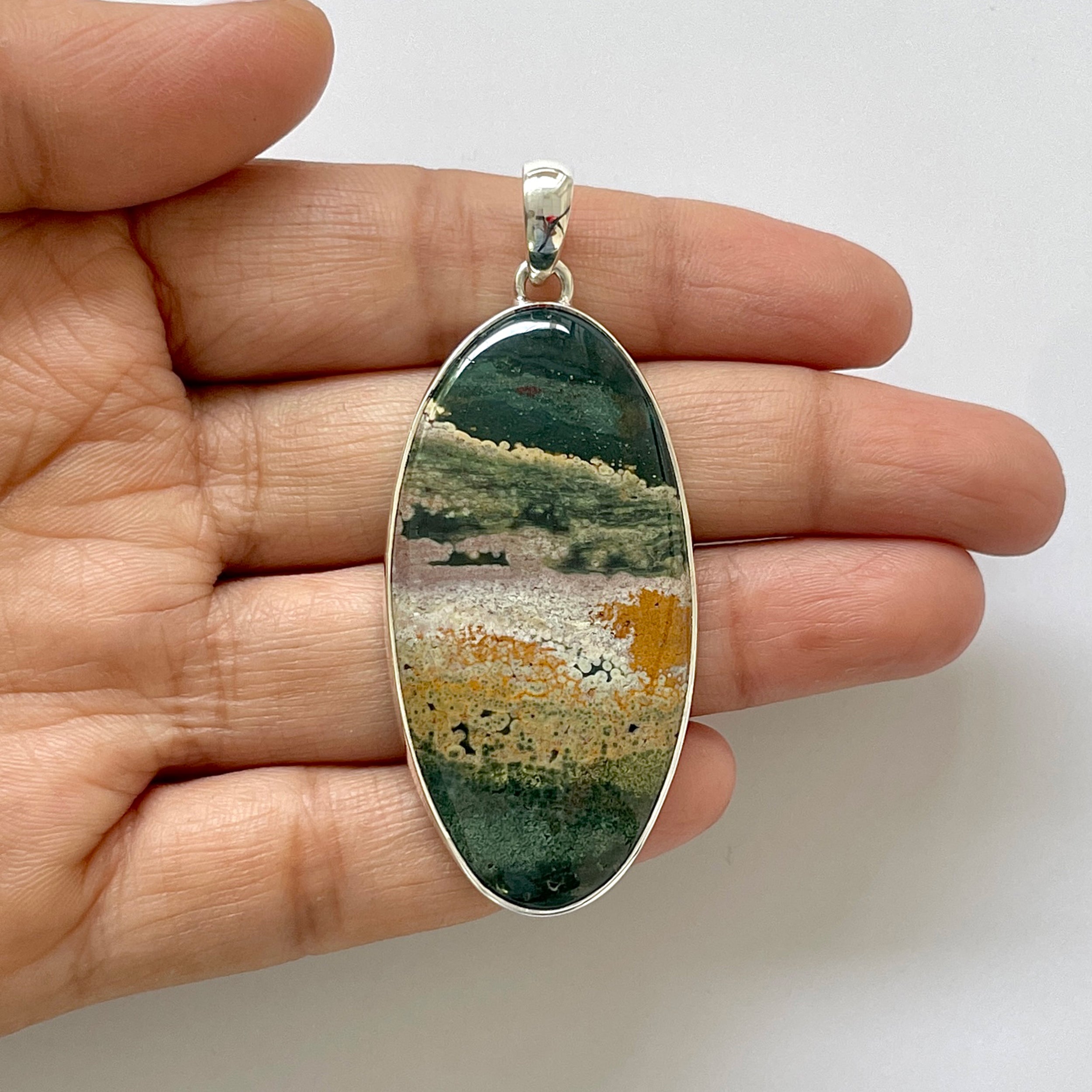 Ocean Jasper Pendant-(OCJ-1-22)