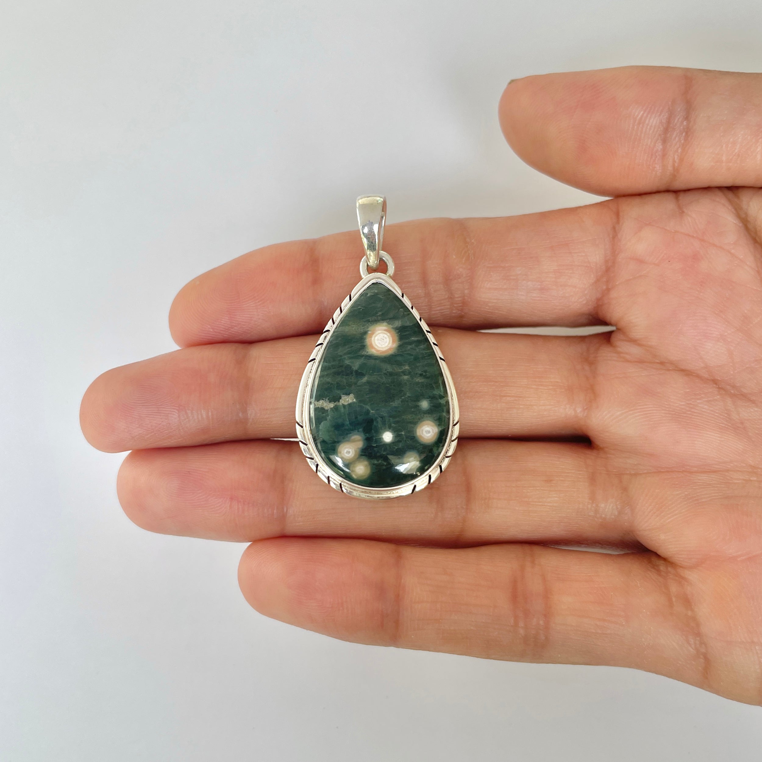 Ocean Jasper Pendant-(OCJ-1-3)
