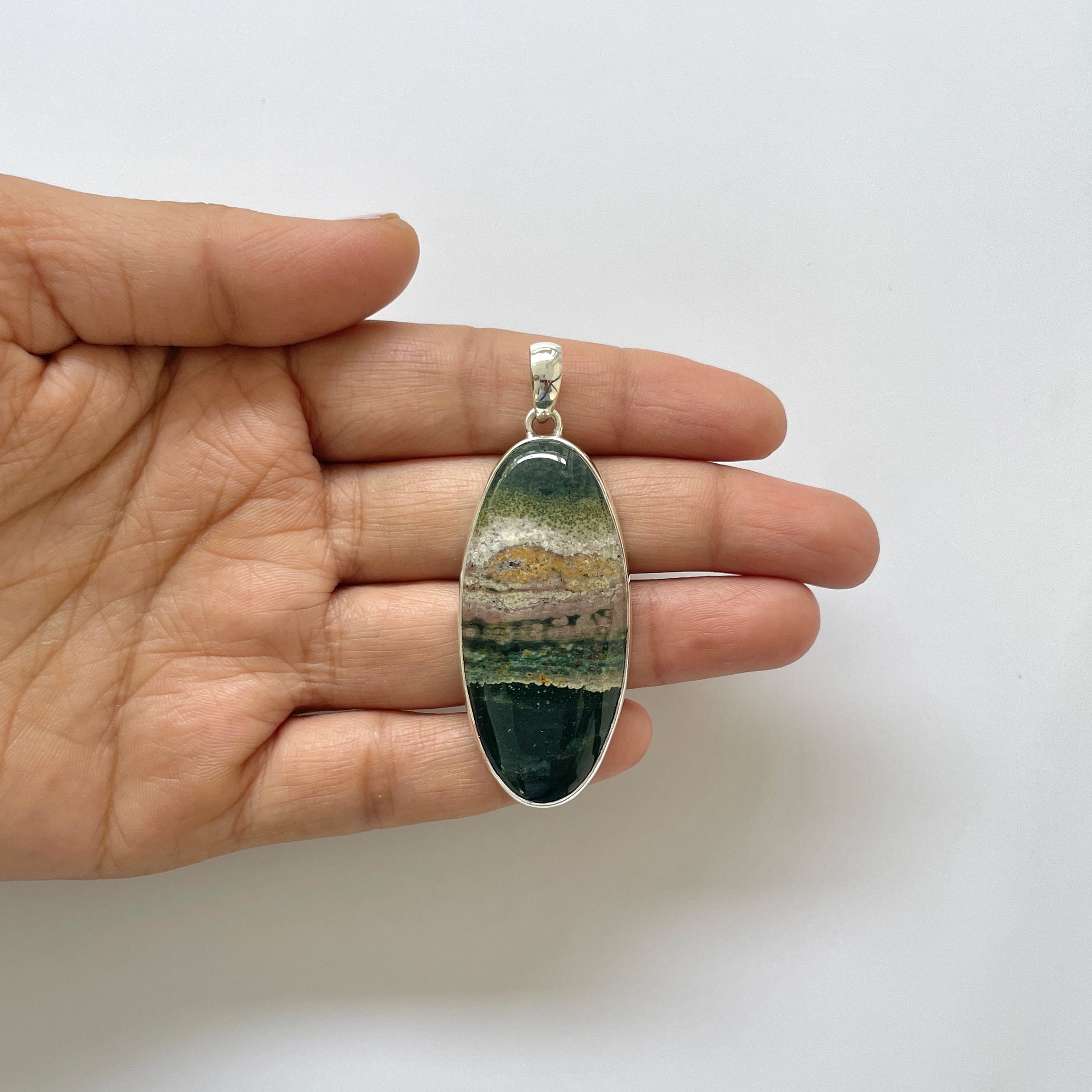 Ocean Jasper Pendant-(OCJ-1-32)