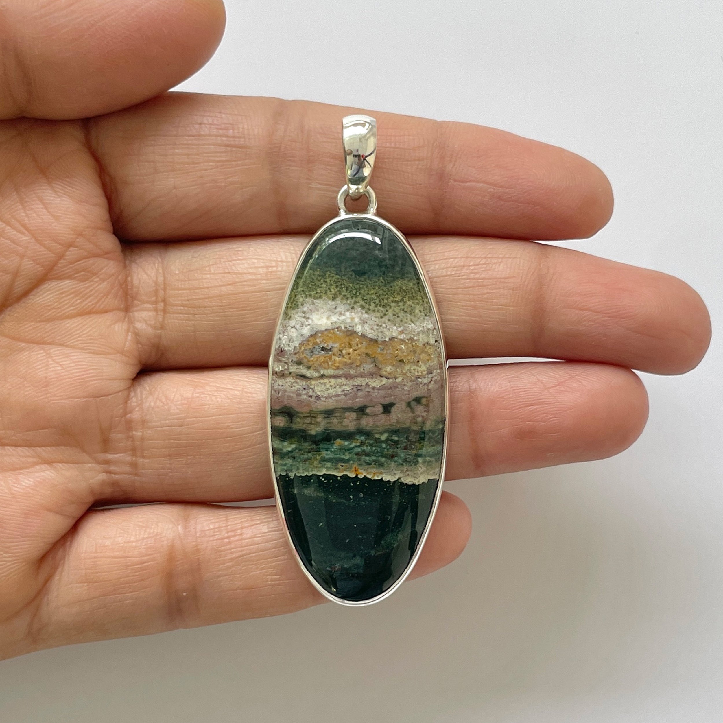 Ocean Jasper Pendant-(OCJ-1-32)