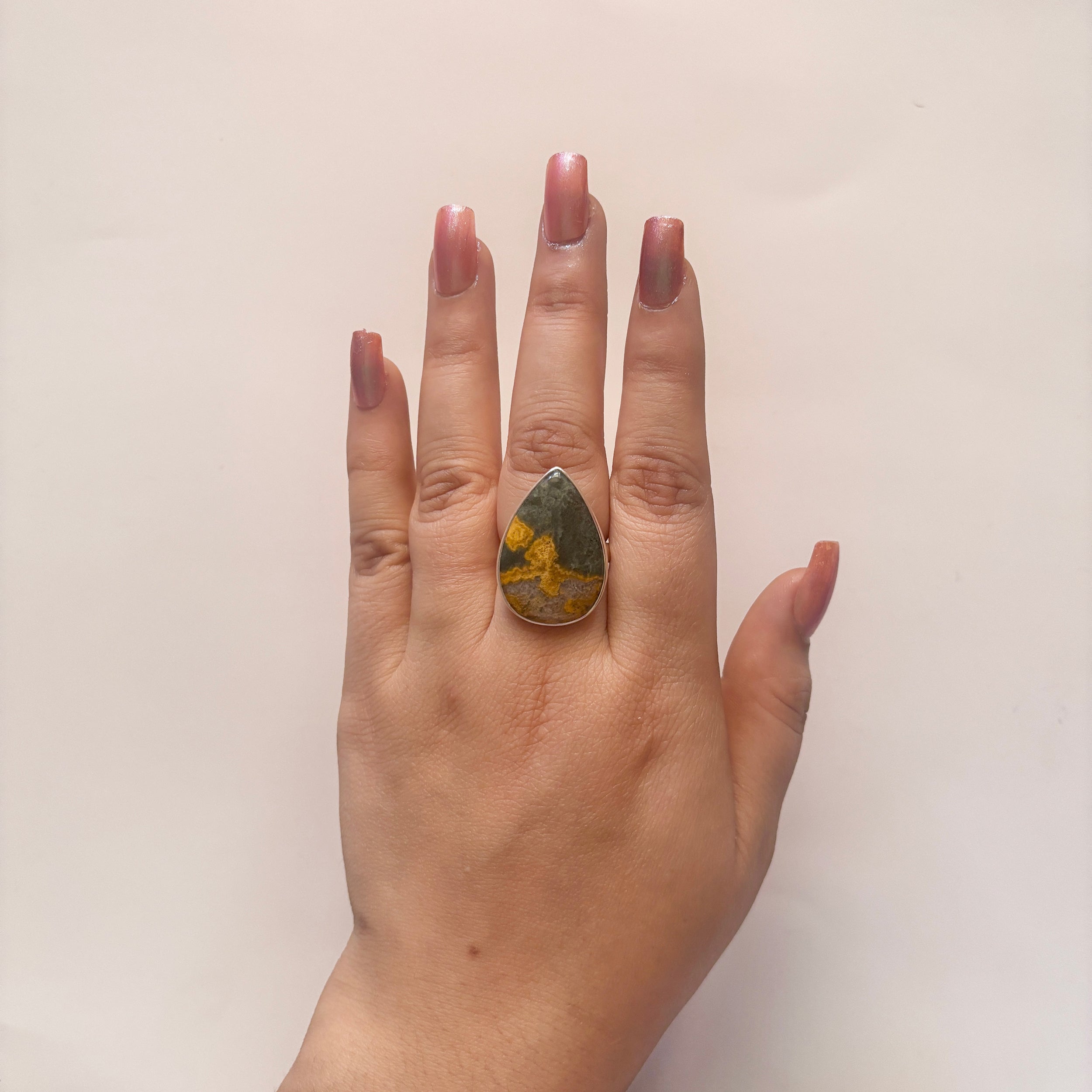 Ocean Jasper Ring-(OCJ-2-21)