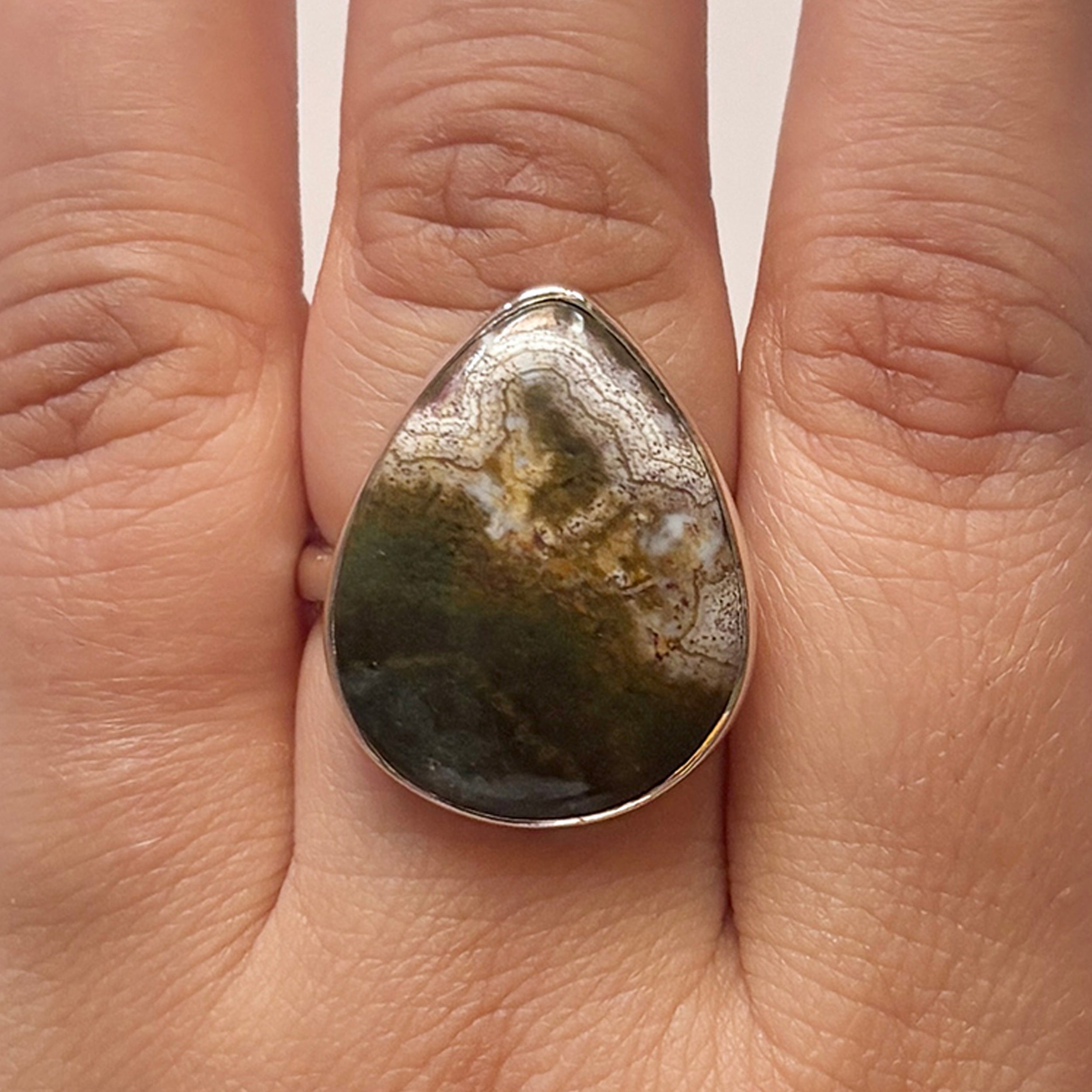 Ocean Jasper Ring-(OCJ-2-22)