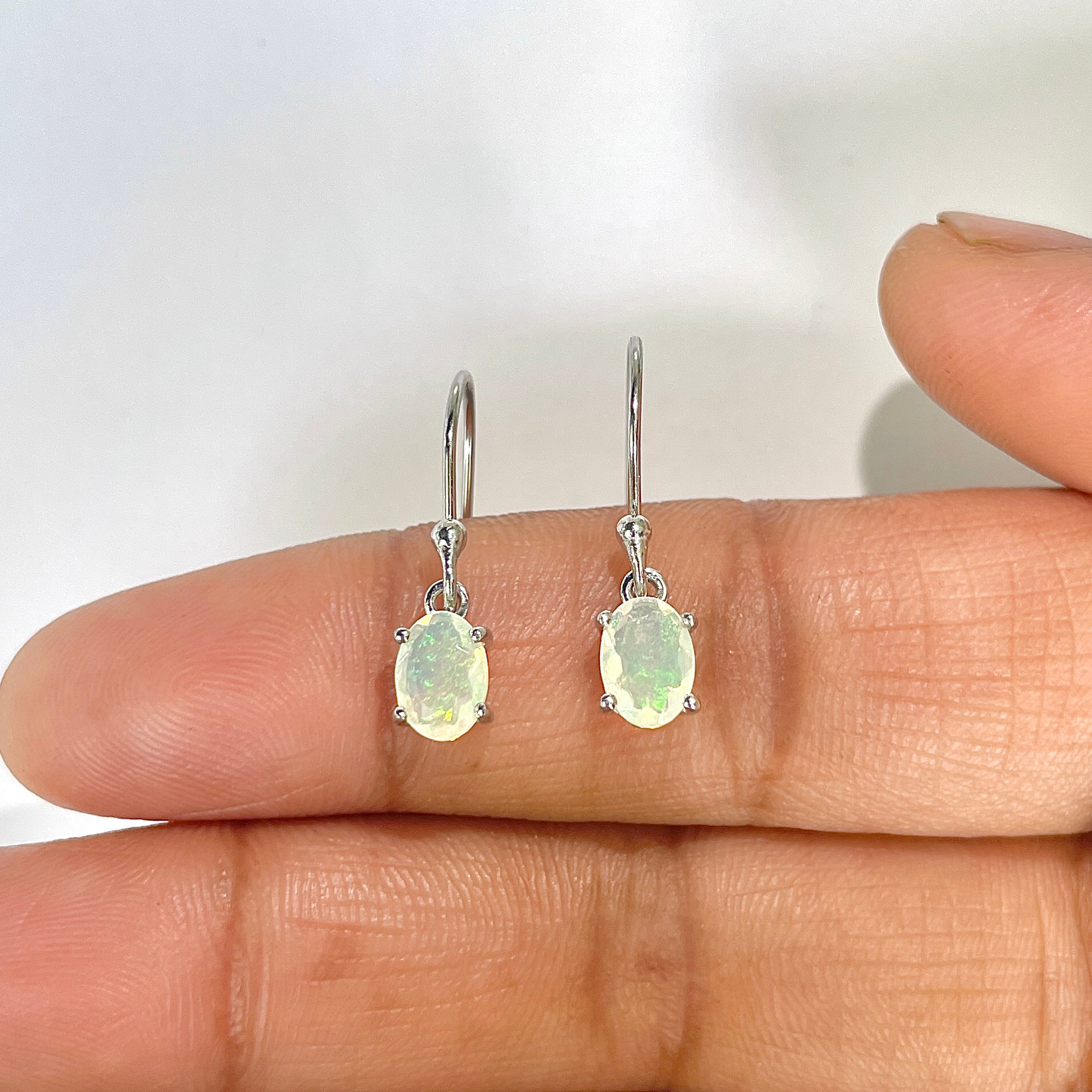 Opal Earring-(OPL-RDE-670)