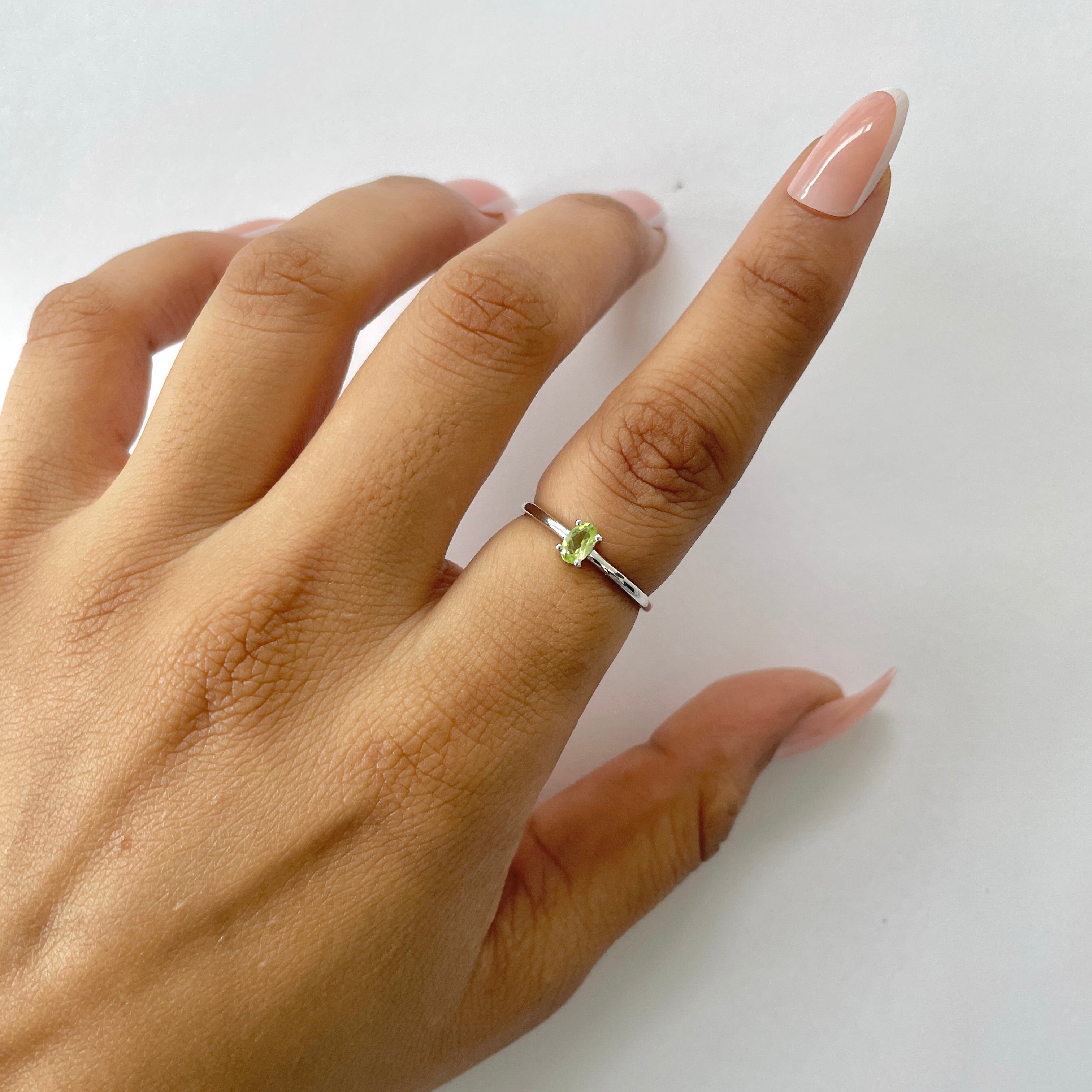 Peridot Ring-(PER-RDR-2459.)