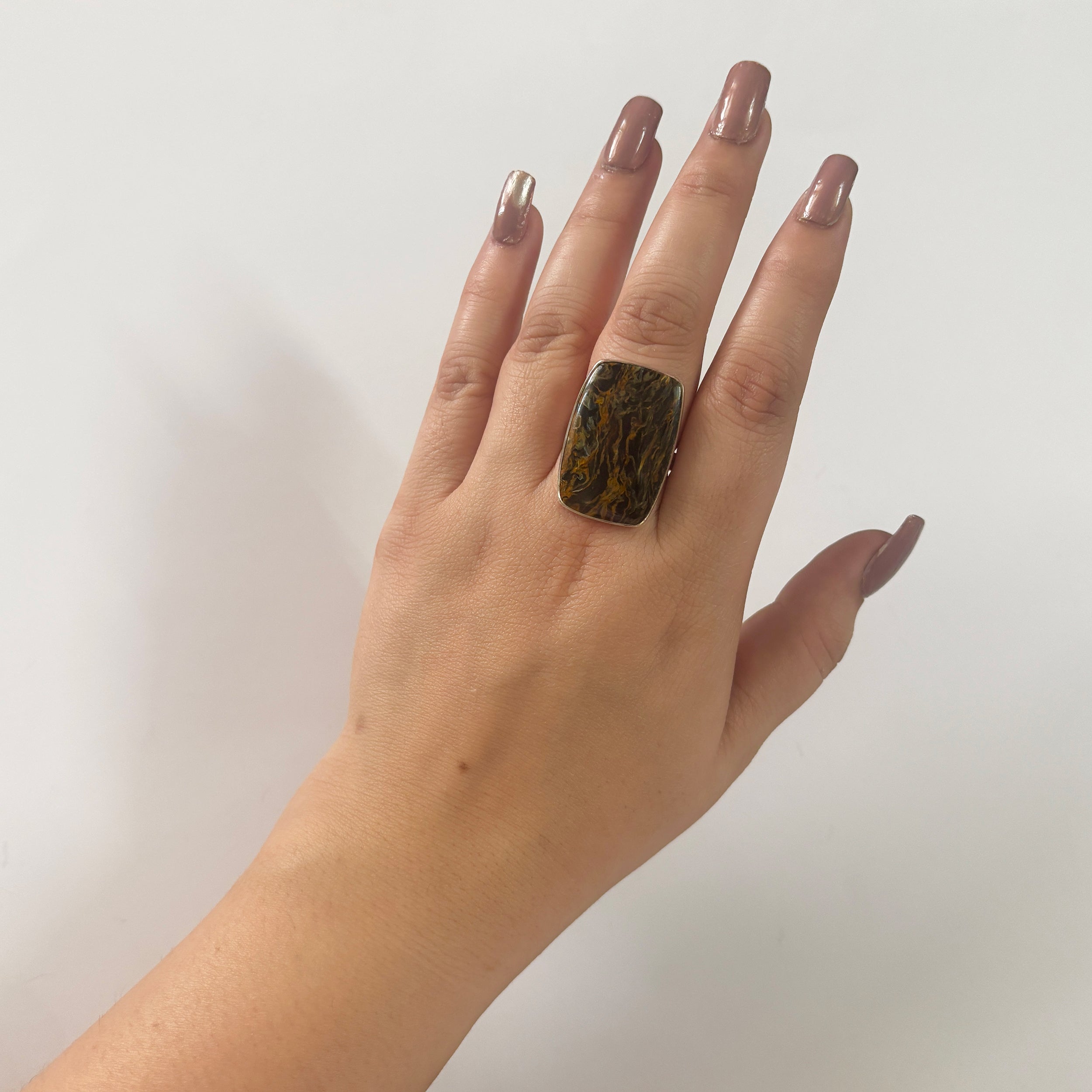 Pietersite Ring-(PIT-2-8)